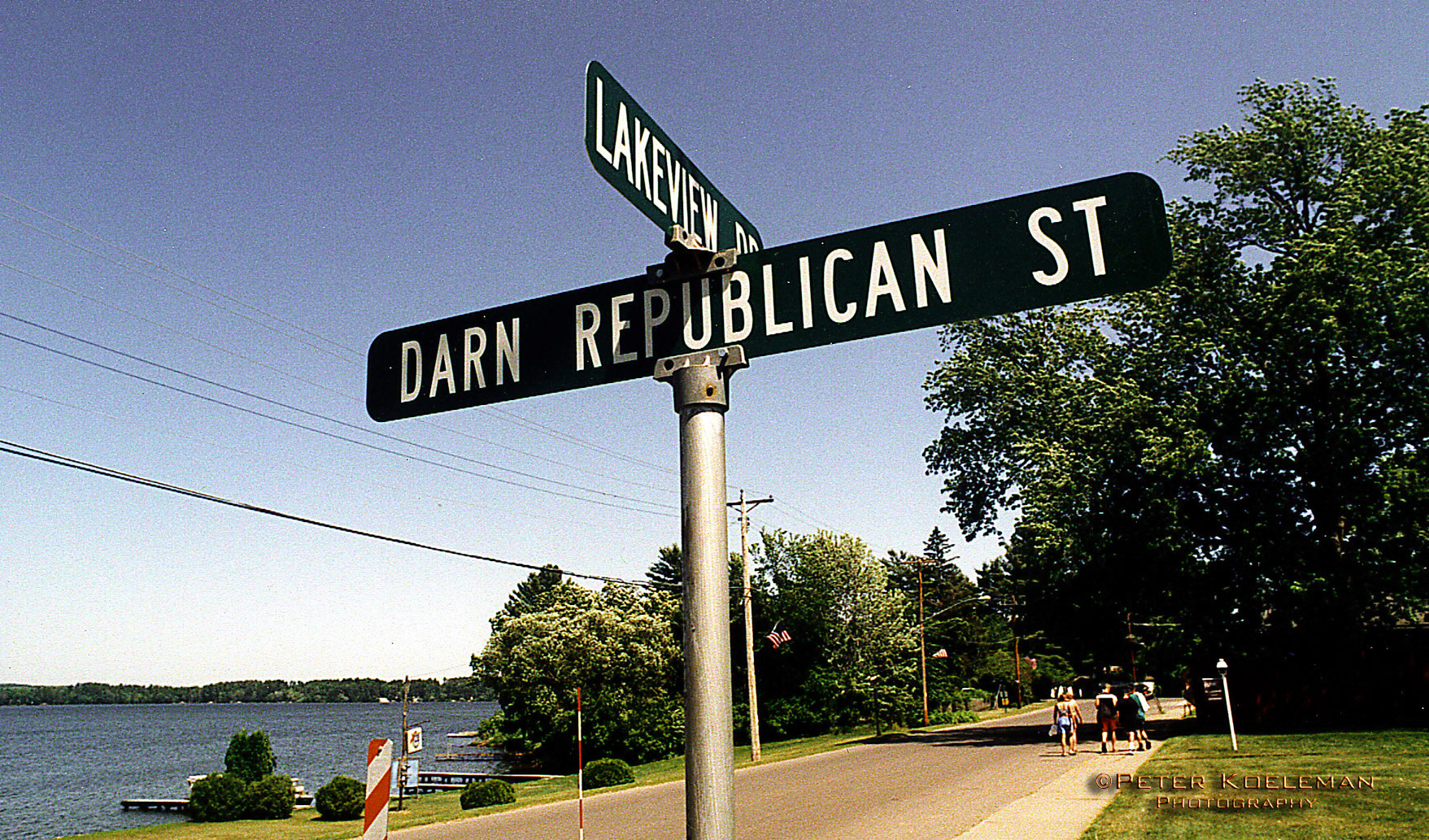 Street Sign in Chetek, WI