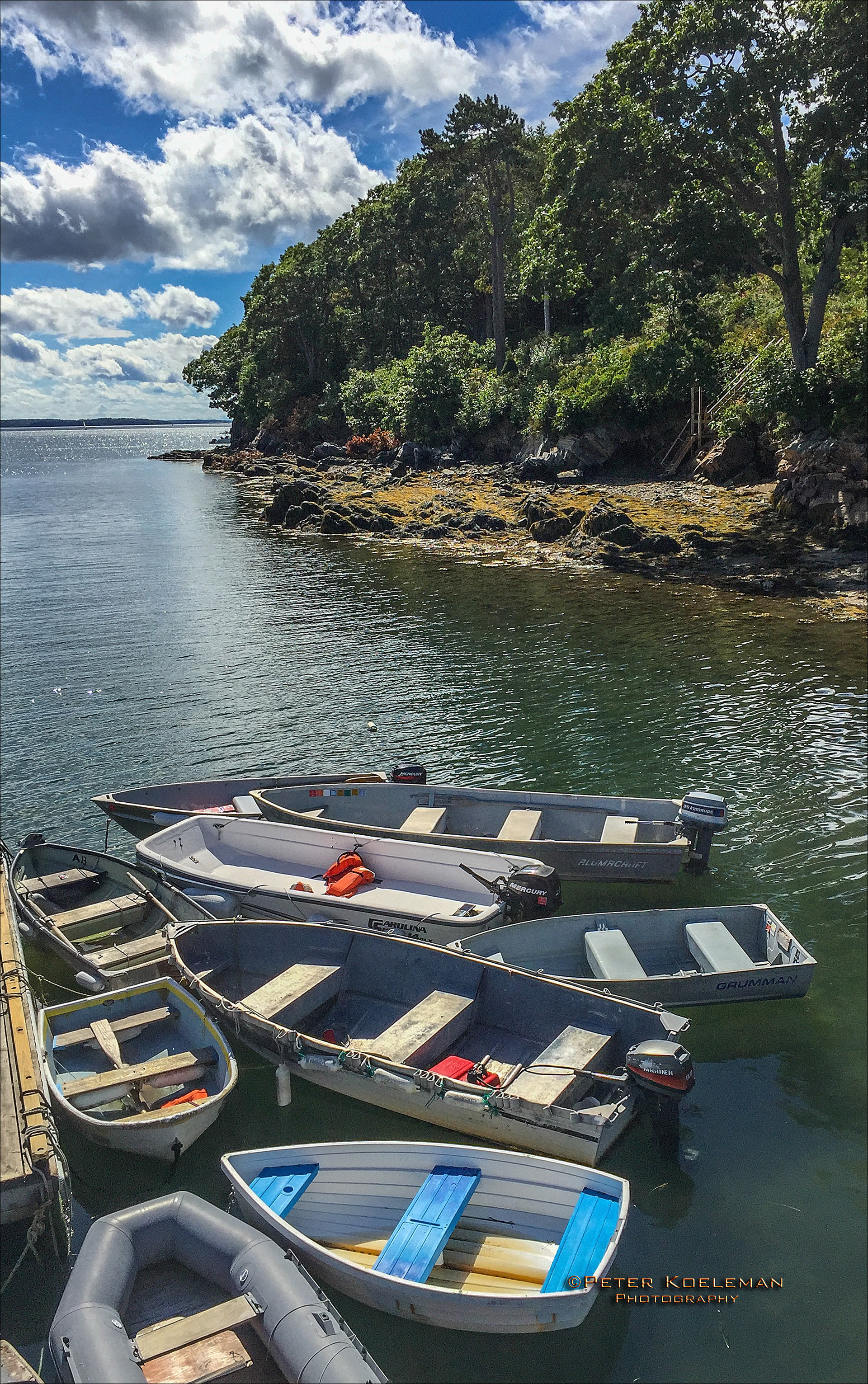 Docked Boats - Chebeague Island, Maine