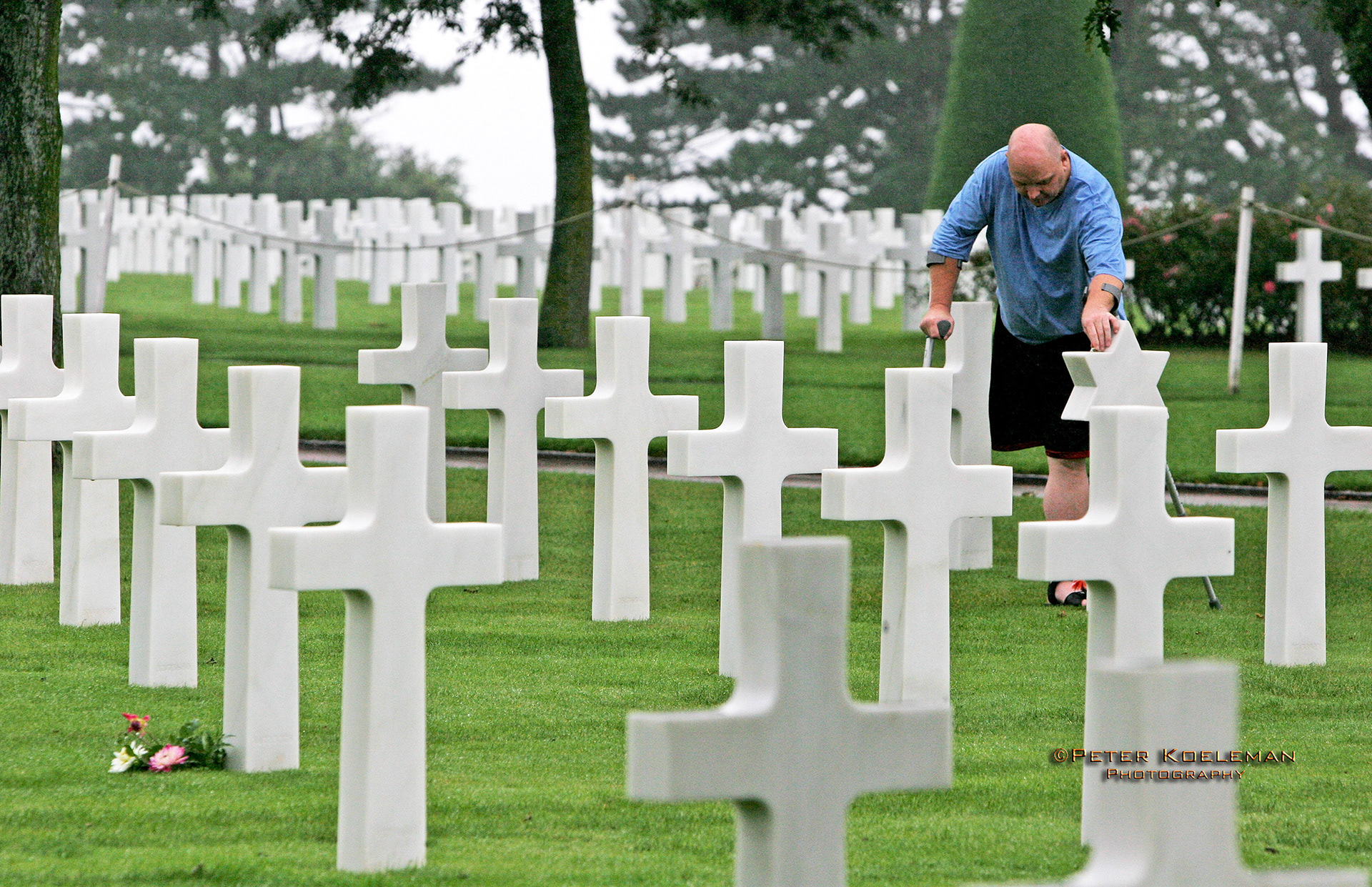 Paying Homage - American D-Day Cemetery - Normandy