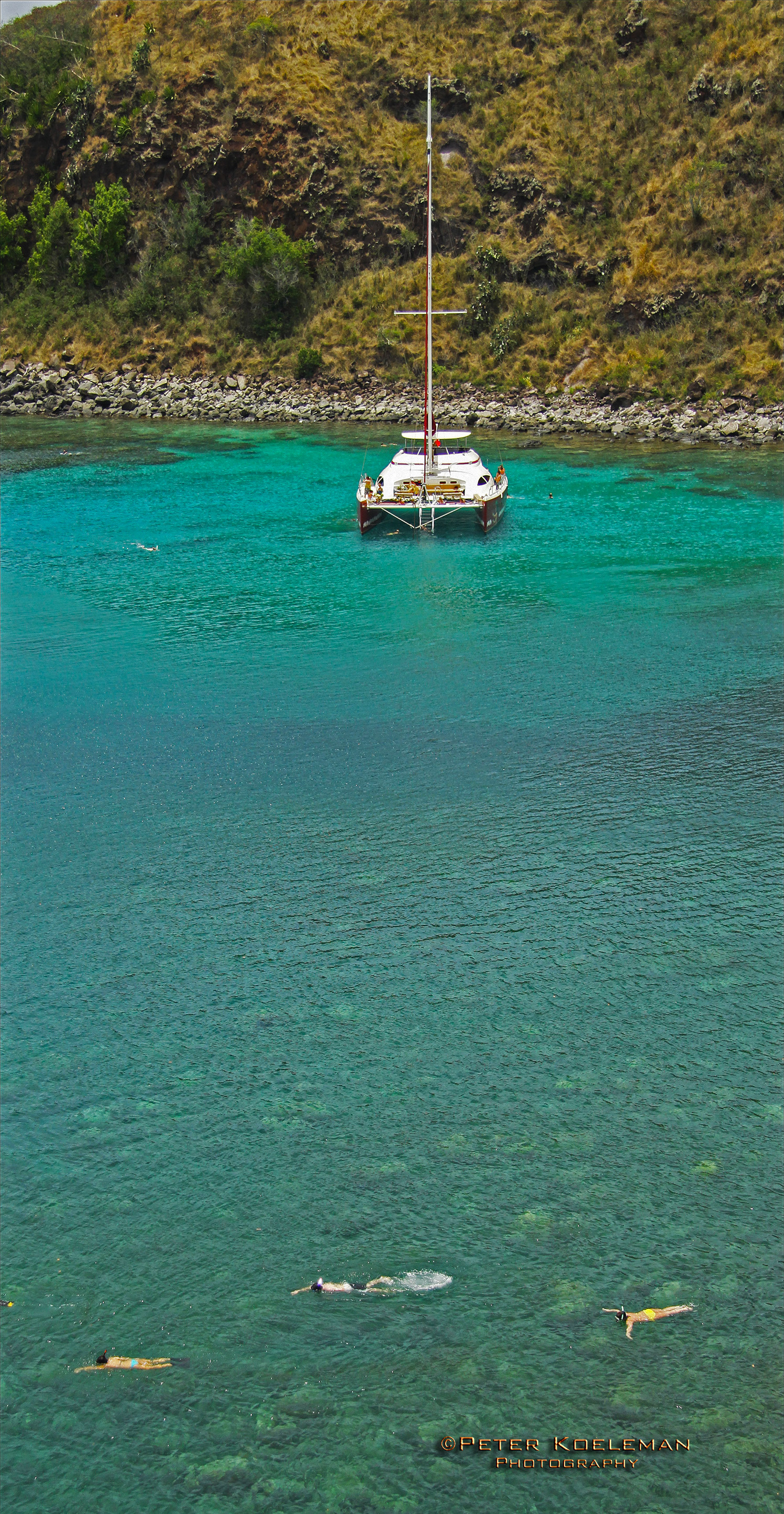 Snorkeling off a Catamaran - Maui