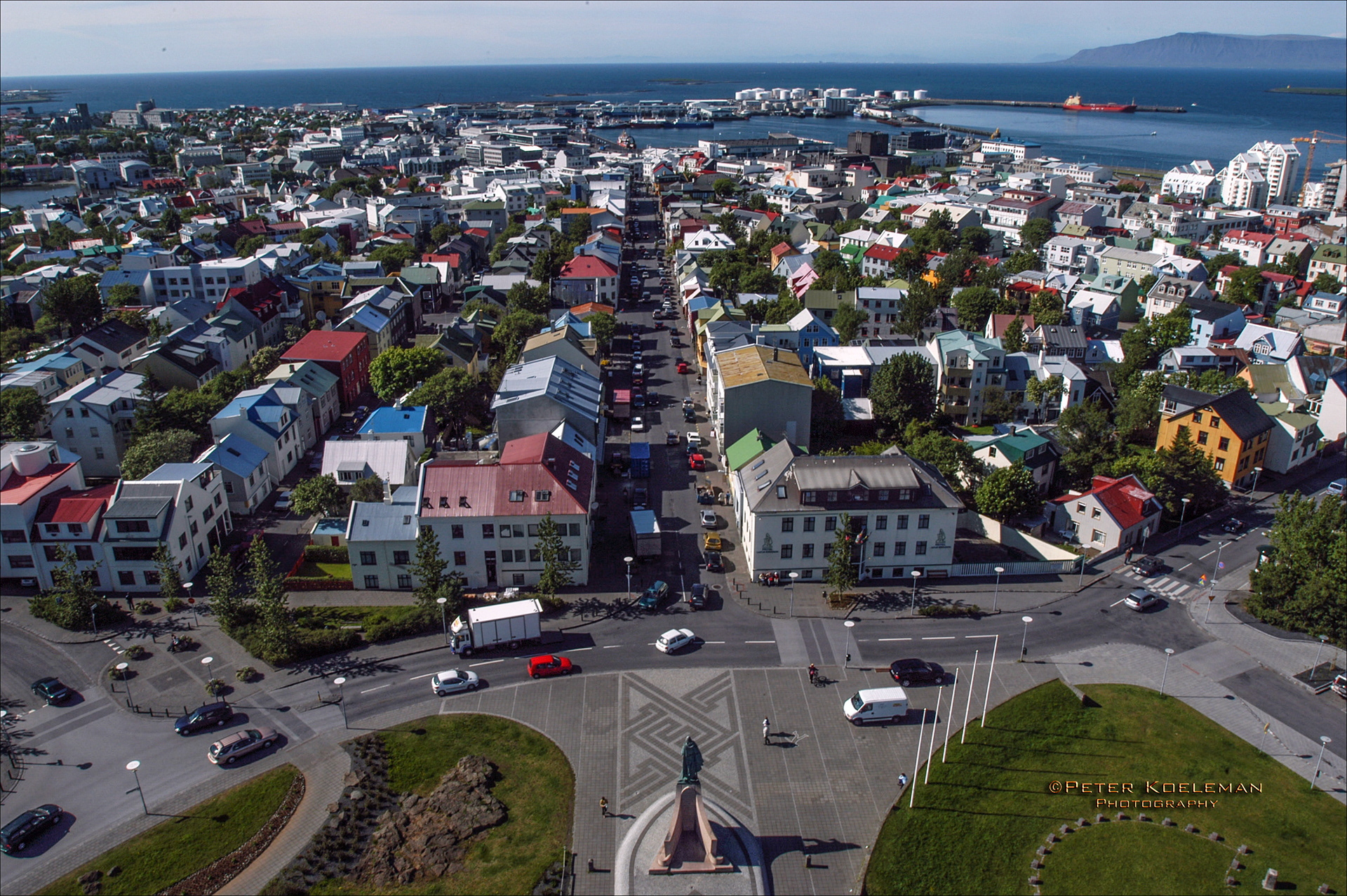 View from the Halgrimskirkja Cathedral - Reykjavik