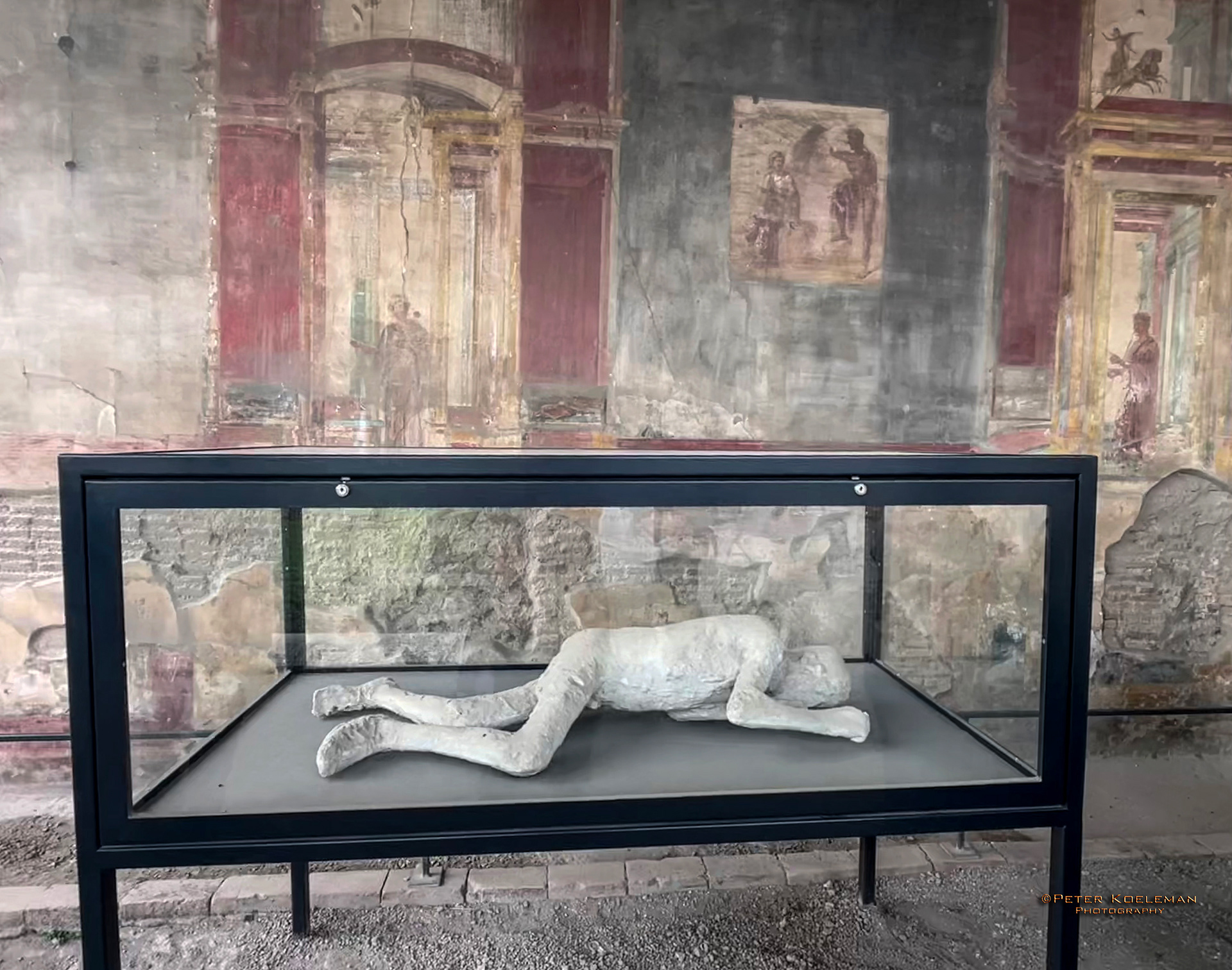 Frozen Body in Pompeii