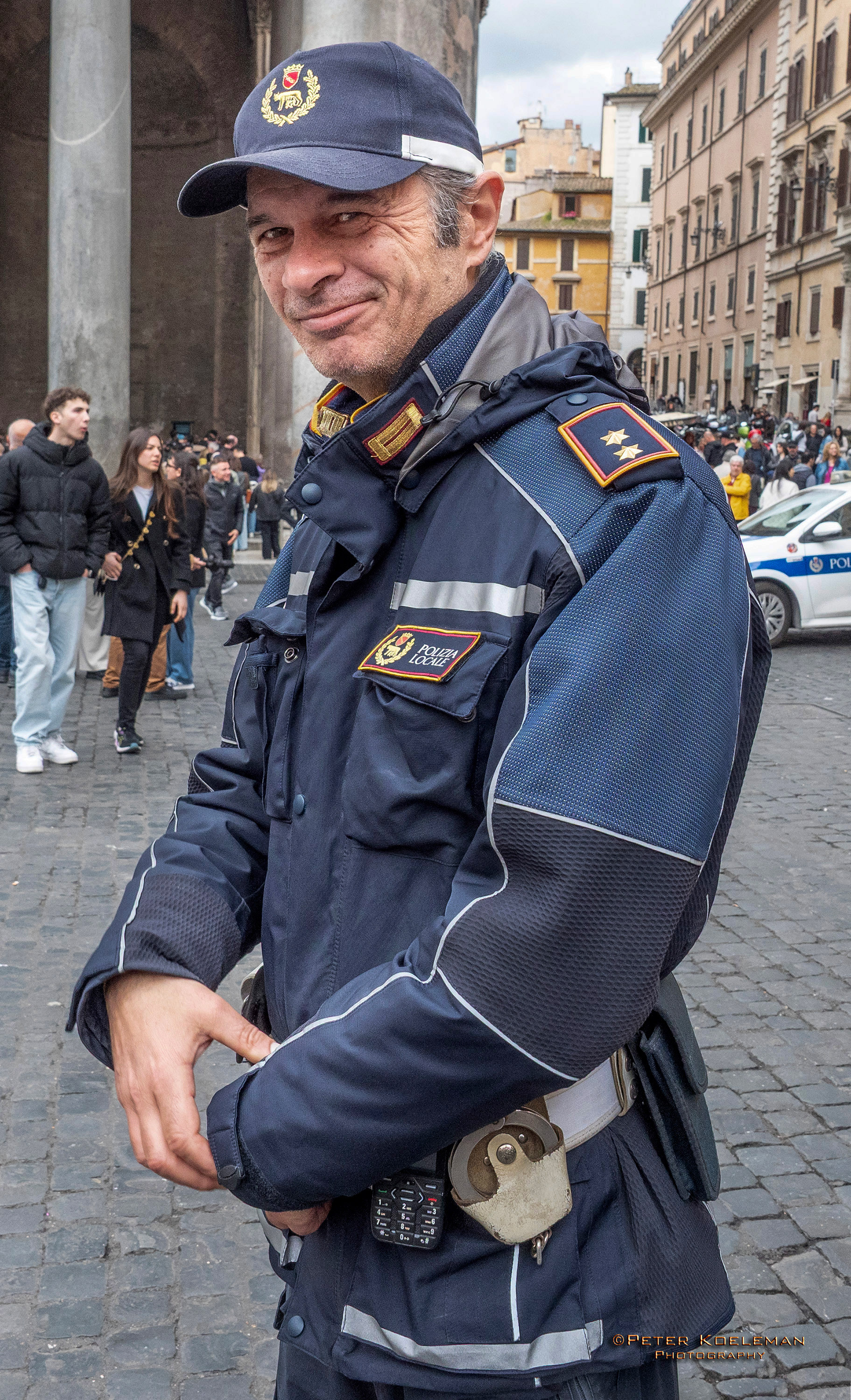 Policeman at the Pantheon in Rome