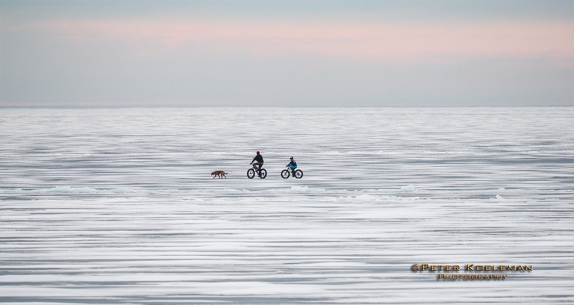 Biking on Lake Superior in February - Minnesota