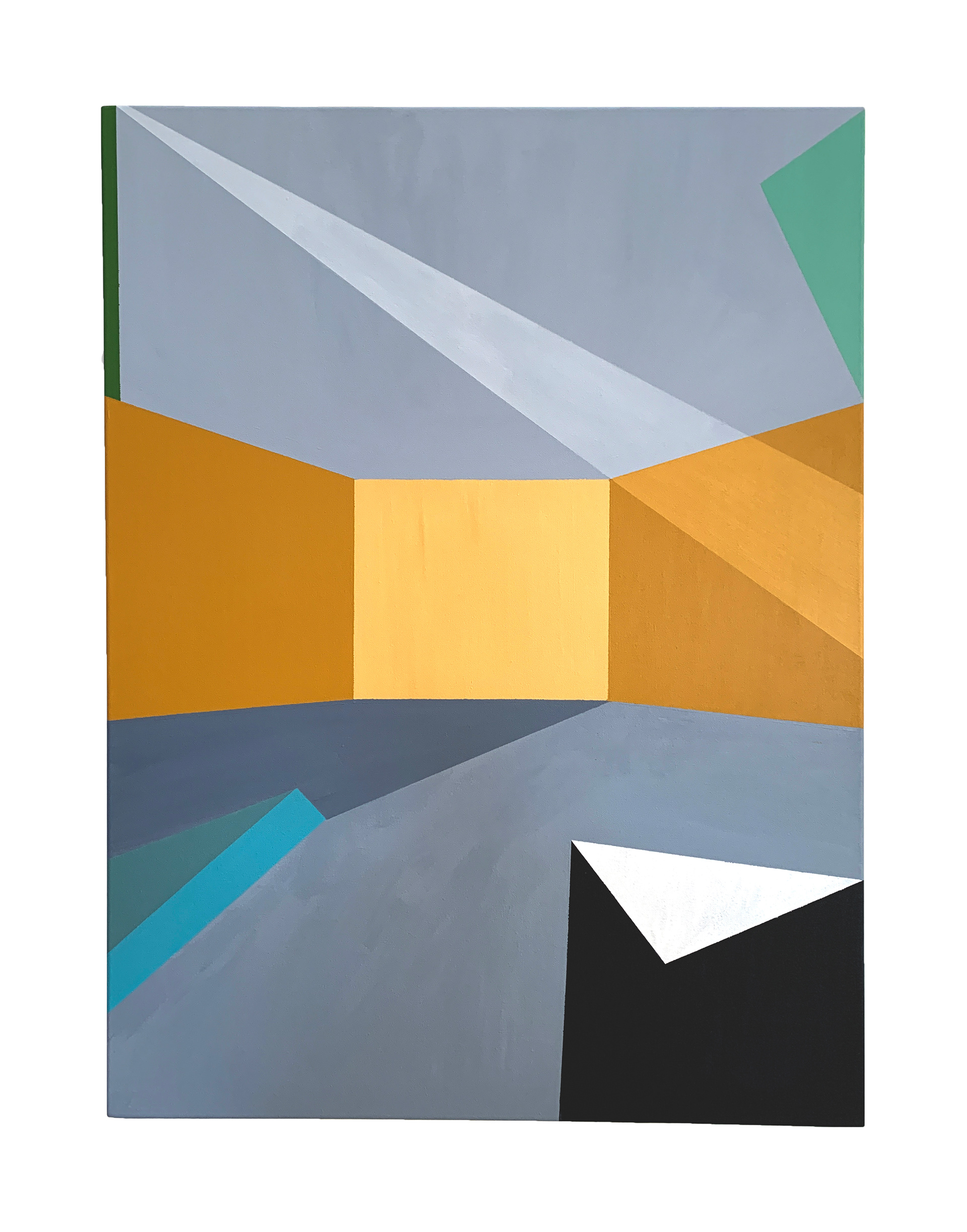 Untitled, 2021. Acrylic on canvas, 30 x 40 inches.