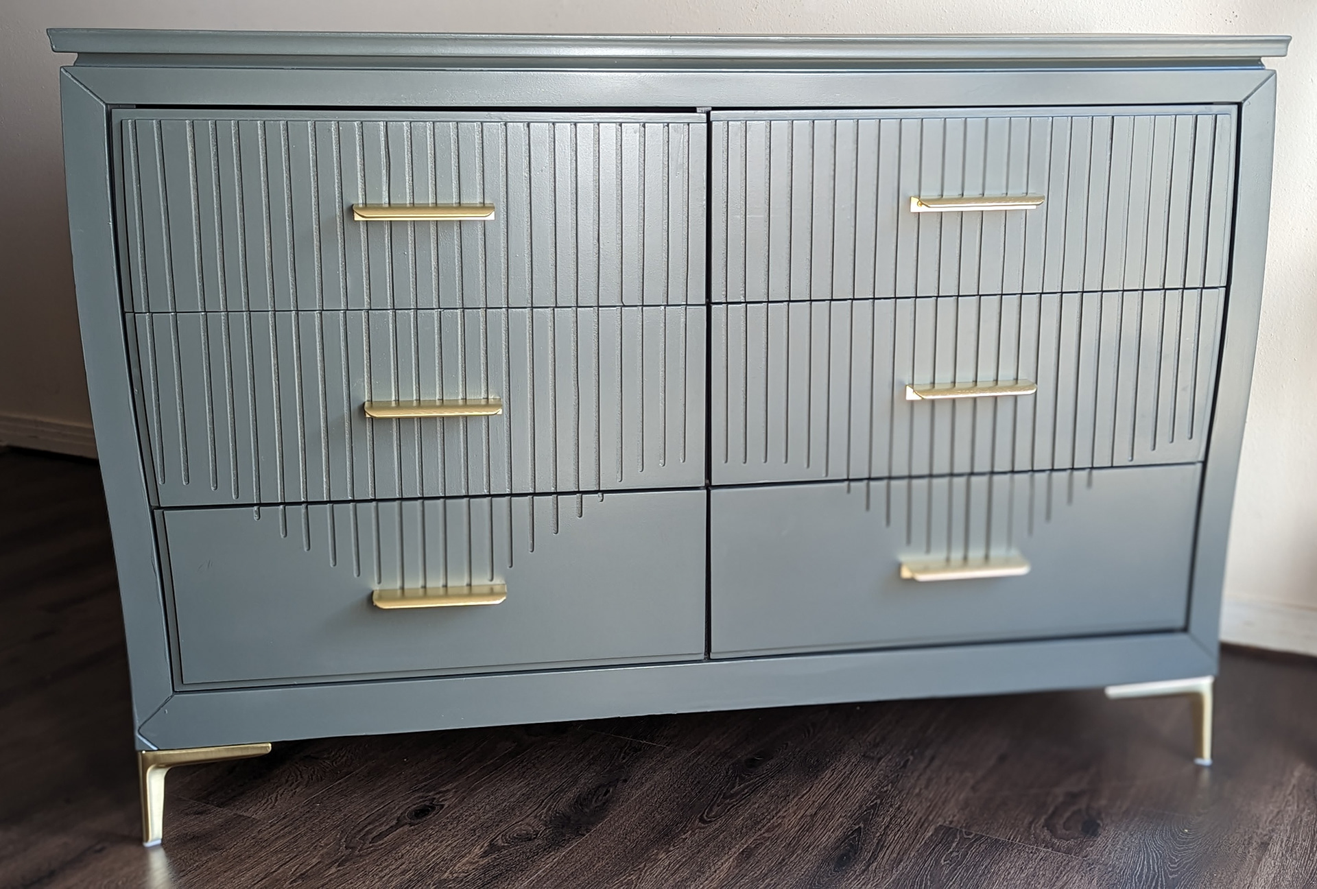 Goodwill 6 Drawer Dresser with custom engraving