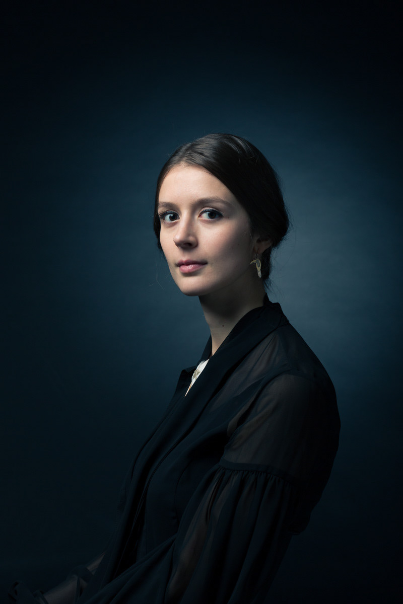 Portrait of a woman inspired by paintings