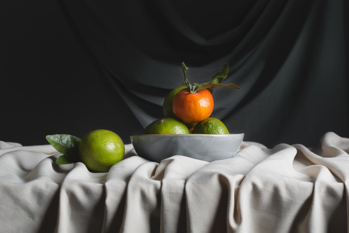 Classic still life with the fruits