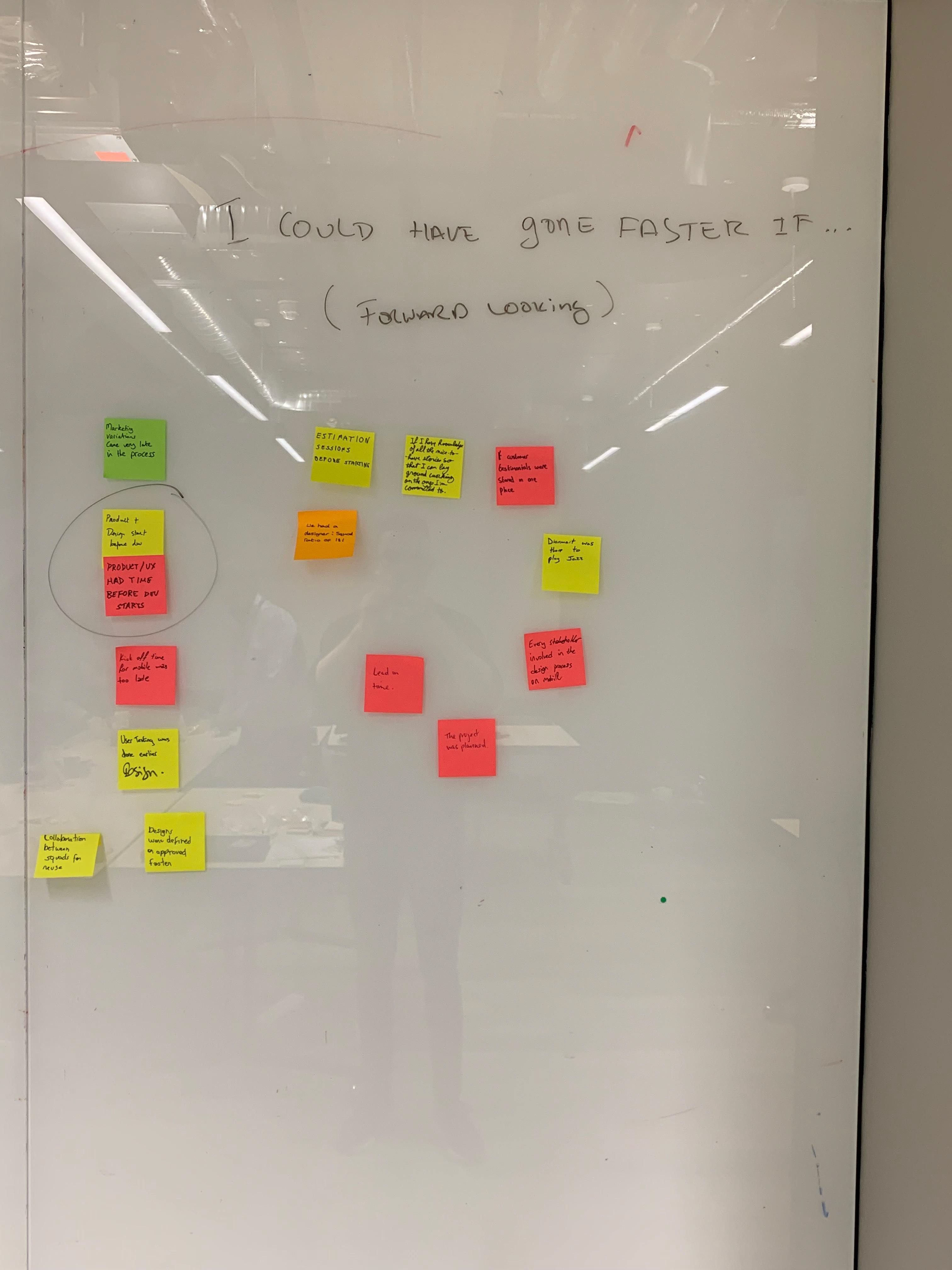 I could have gone faster if