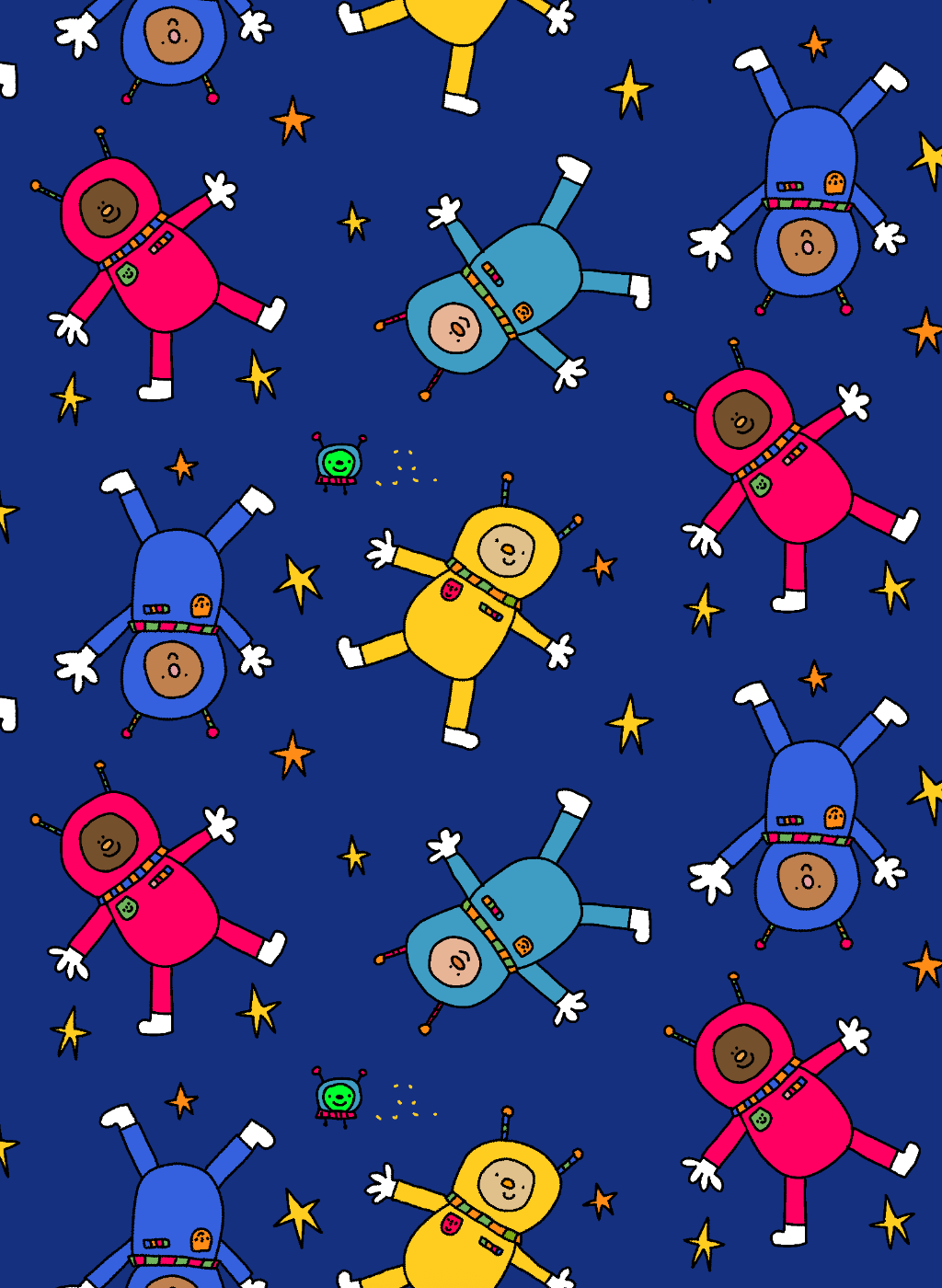 Spaceman pattern design