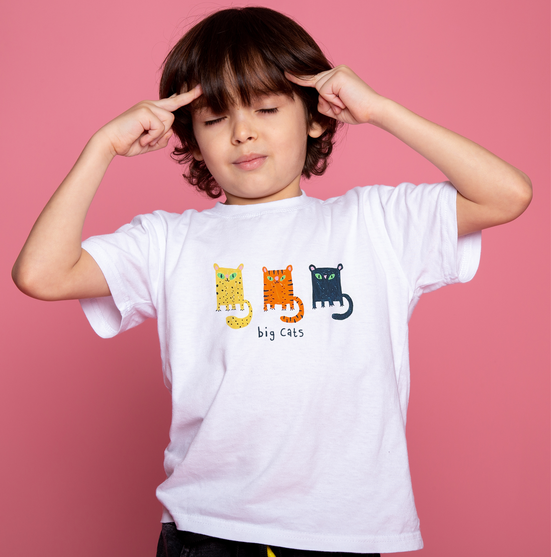 Big Cats t-shirt mockup