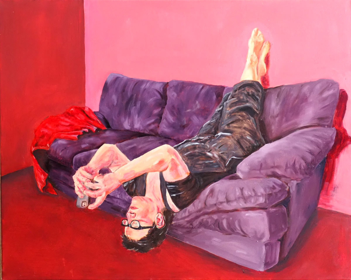 Slipped-disk-by-Megan-Edwards-oil-on-canvas-1010-x-810cm