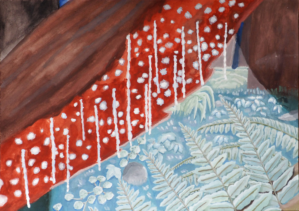 Otway-Glow-by-Eleanor-Biggin-Gouache-on-paper-29.7-x-42-cm