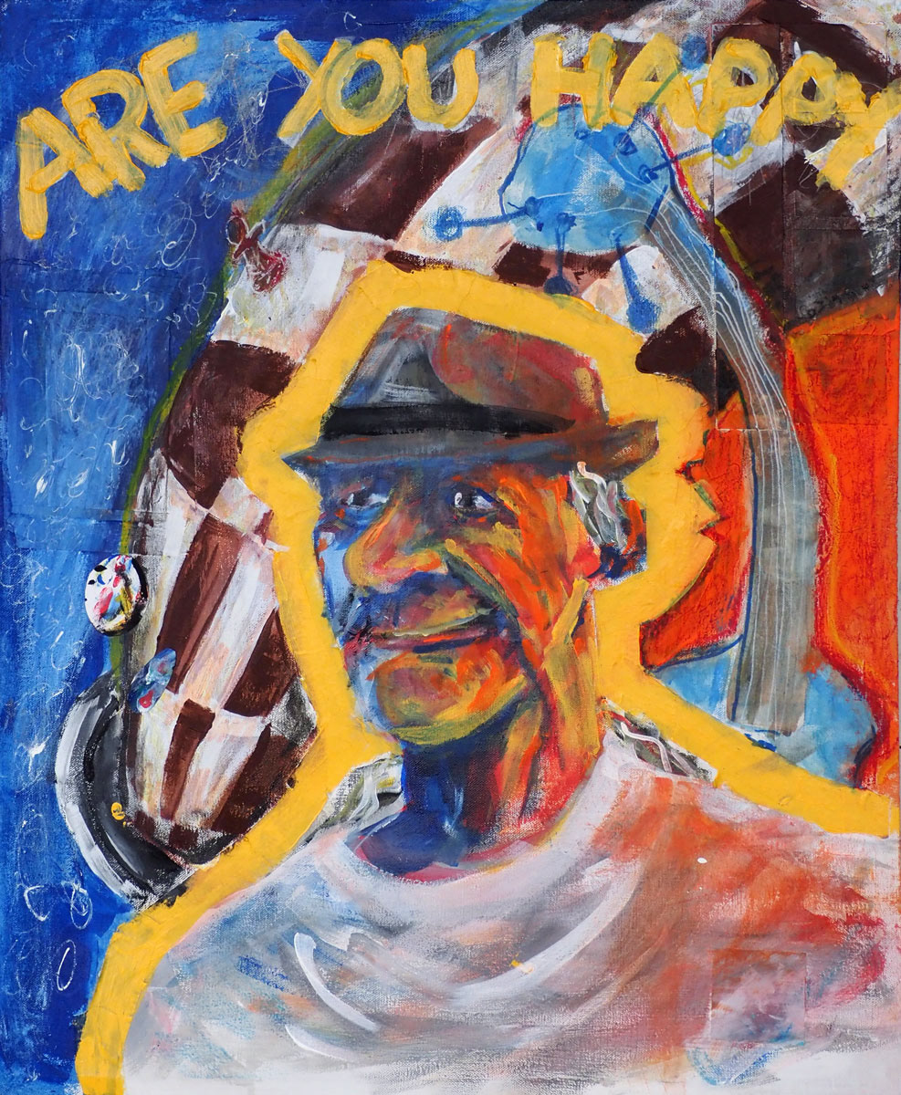 Are-you-happy-by-Owen-Rees-Mixed-media-49.5-x-62cm