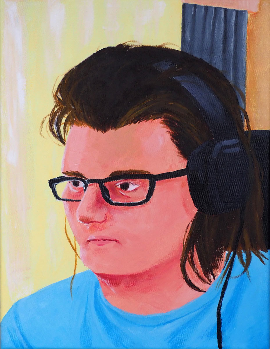 Freetime-by-Lane-Farmer-30.5x40.5cm-acrylic-paint and pencil