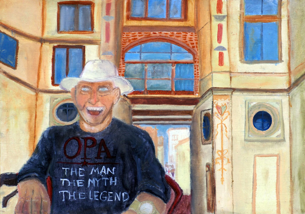 Opa-roams-in-Rome-by-Liam-Regan-oil-paint-29.7-x-42cm