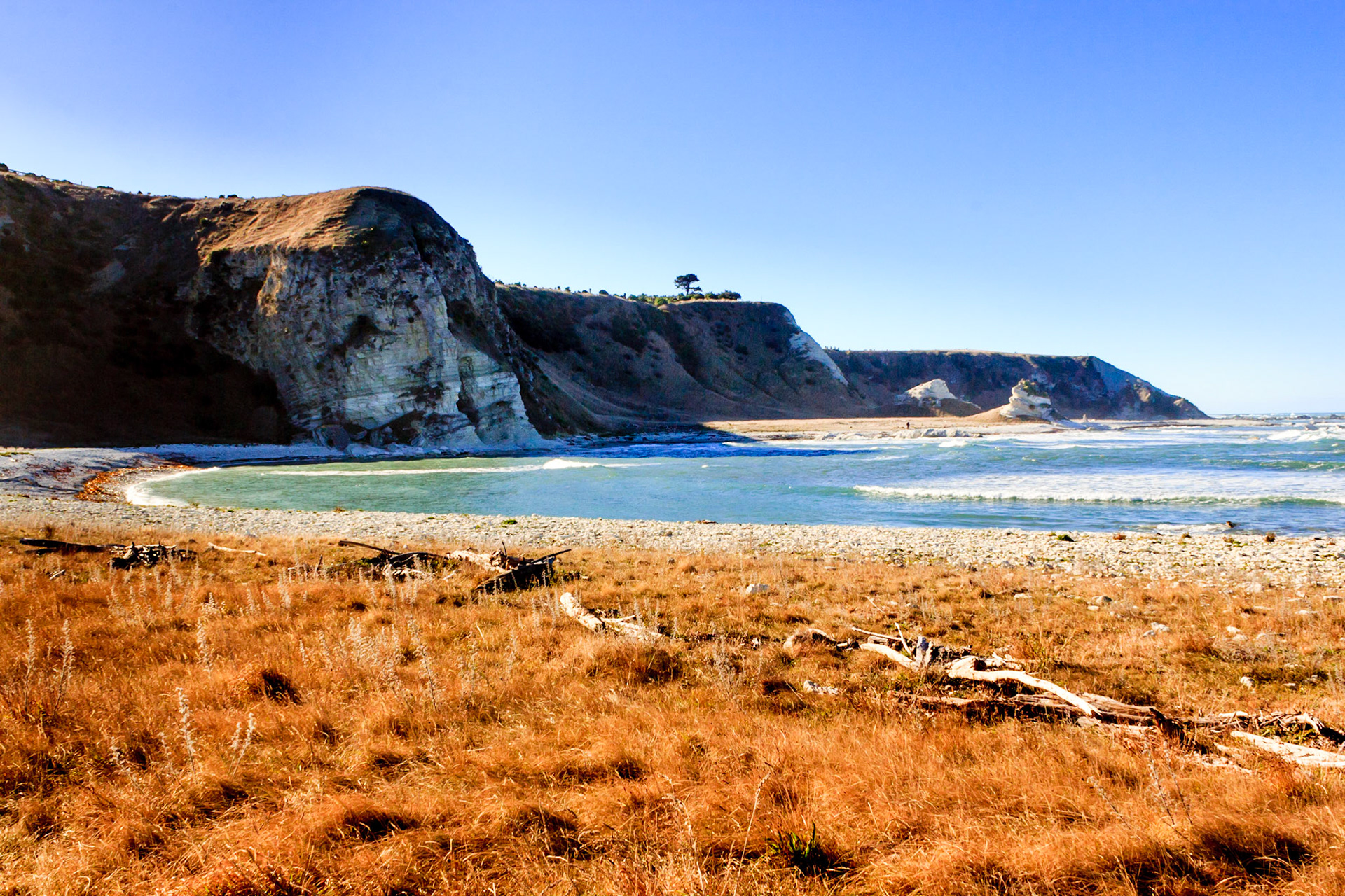 Kaikoura, New Zealand shoreline.