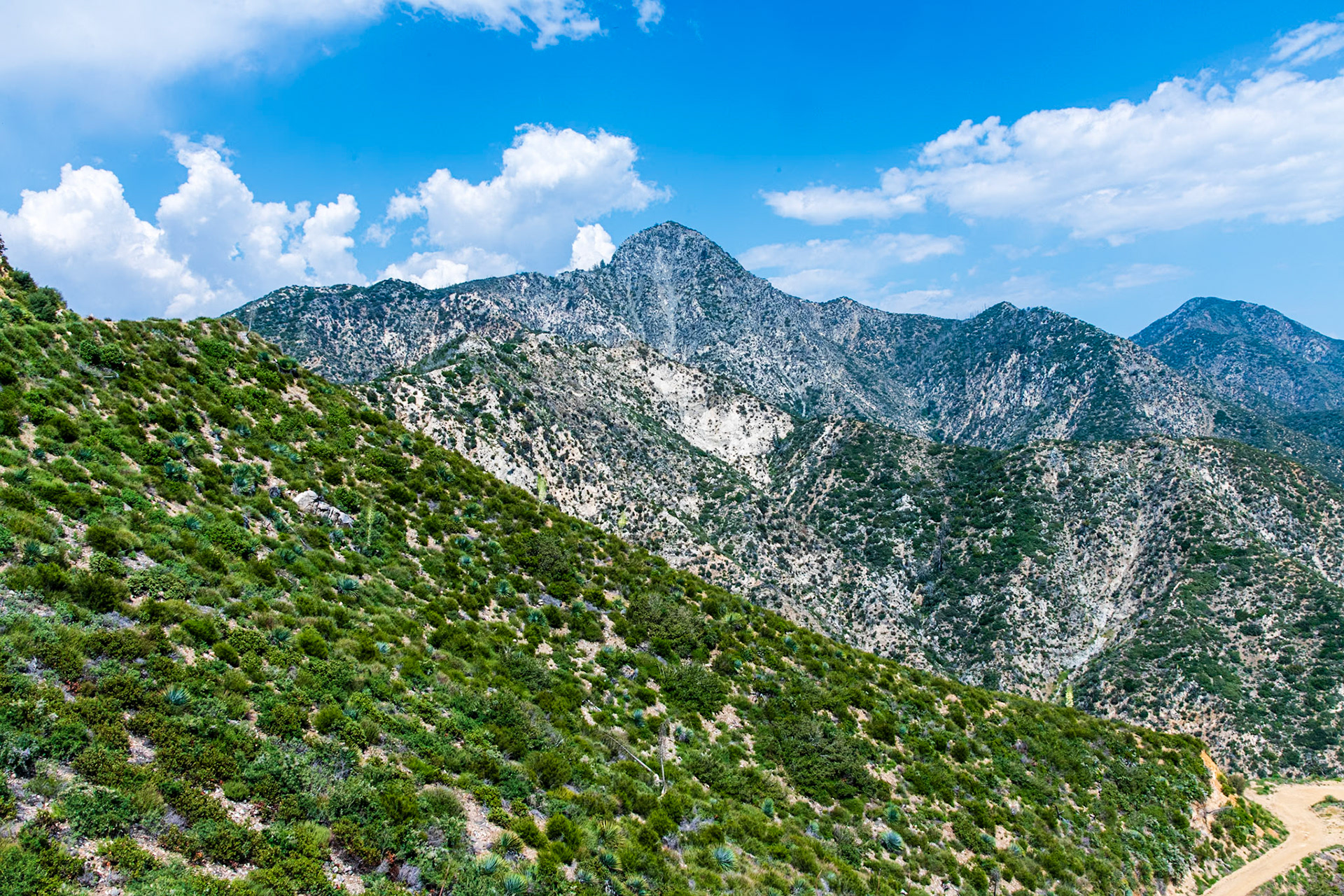 Josephine Peak Trail with Strawberry Peak in Background