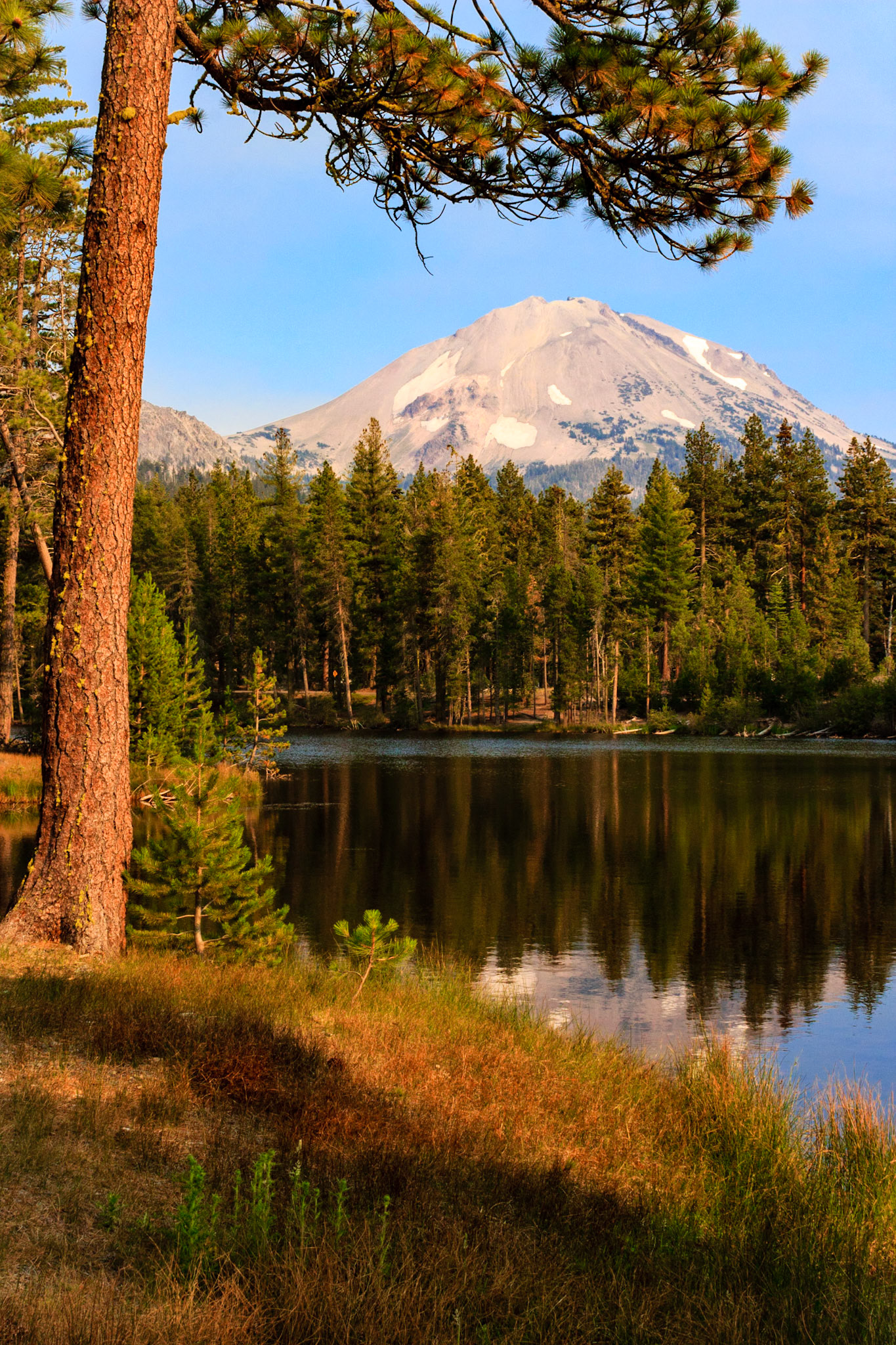 Lassen Peak and Reflection Lake