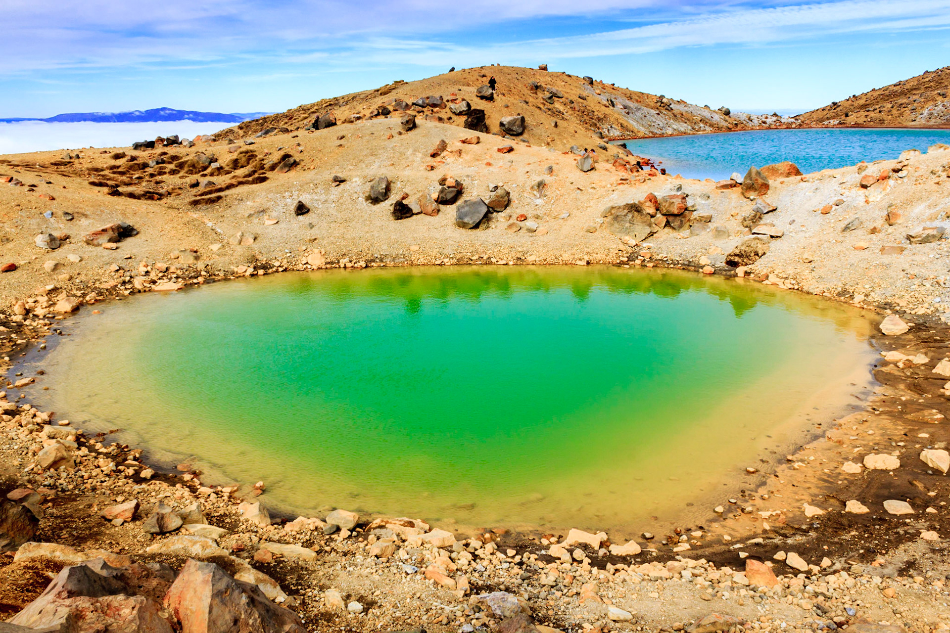 Two of the Emerald Lakes.