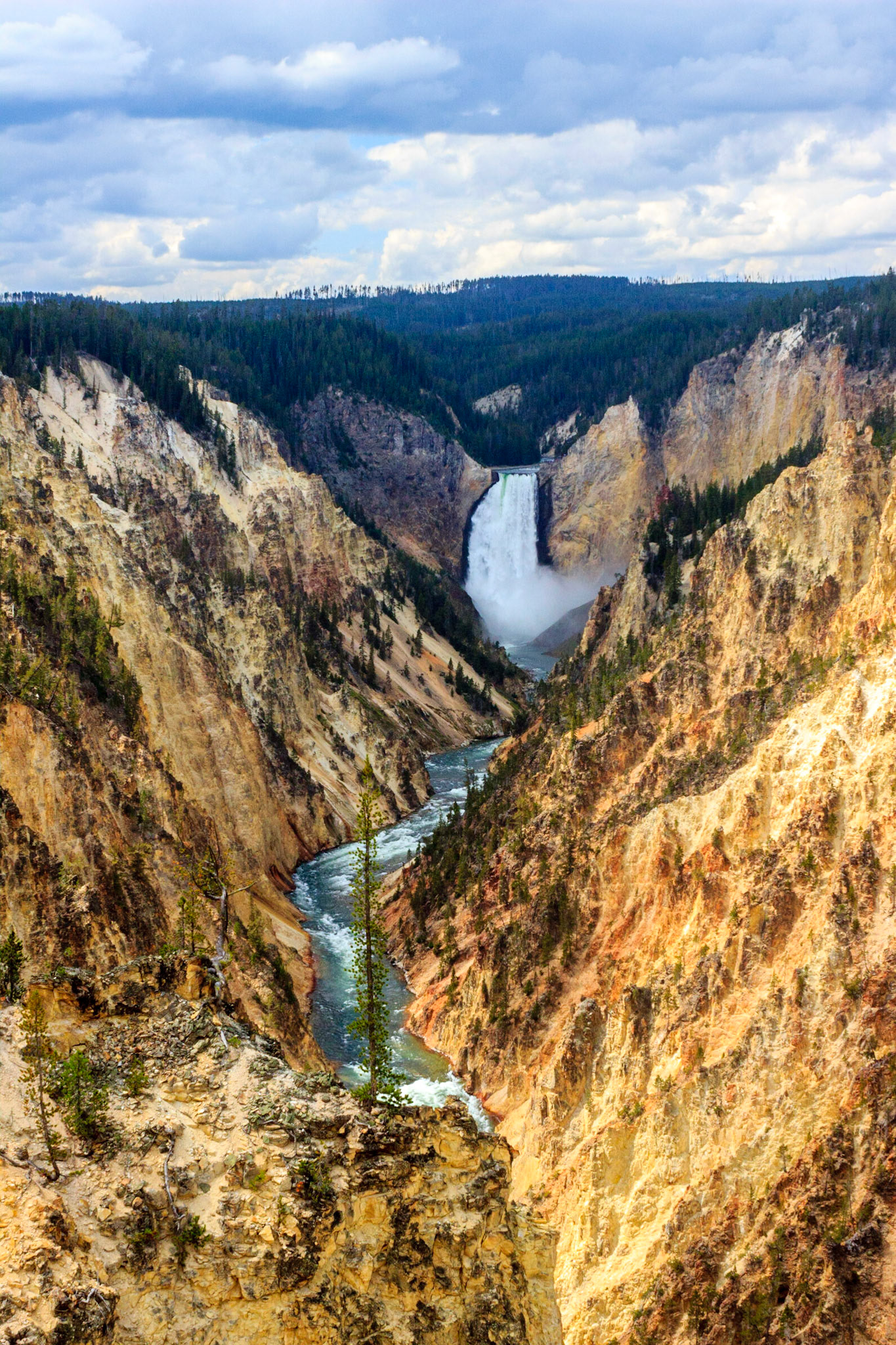 View from Artist's Point of Lower Falls