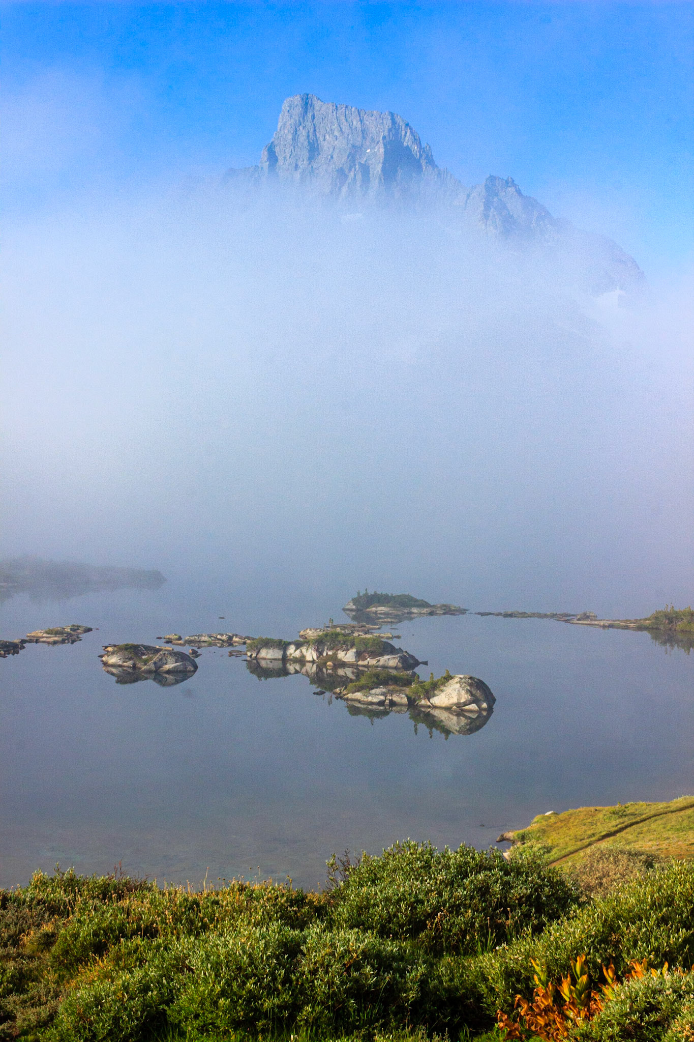 Banner Peak in Fog