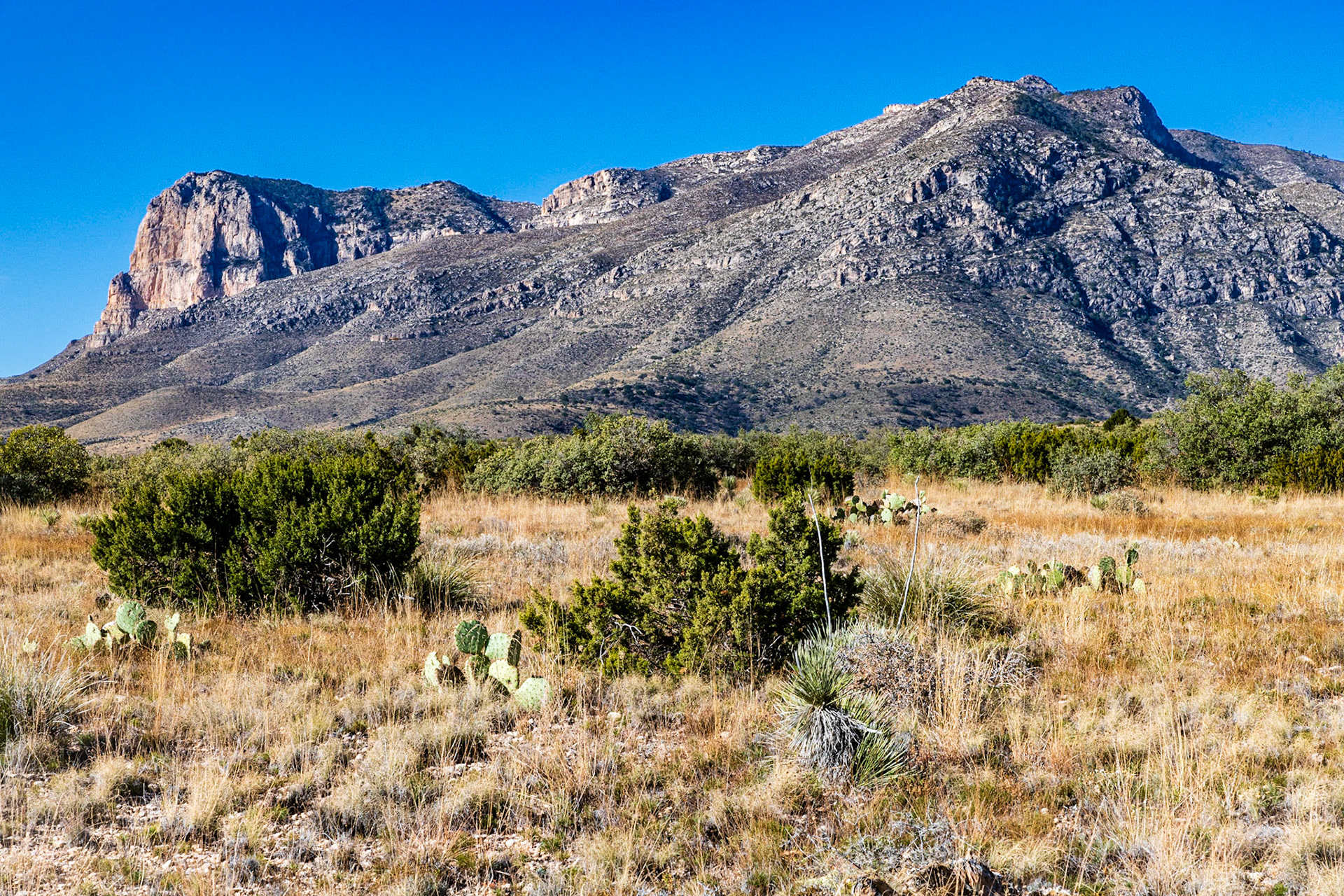 Guadalupe Peak (foreground) and El Capitan (background)