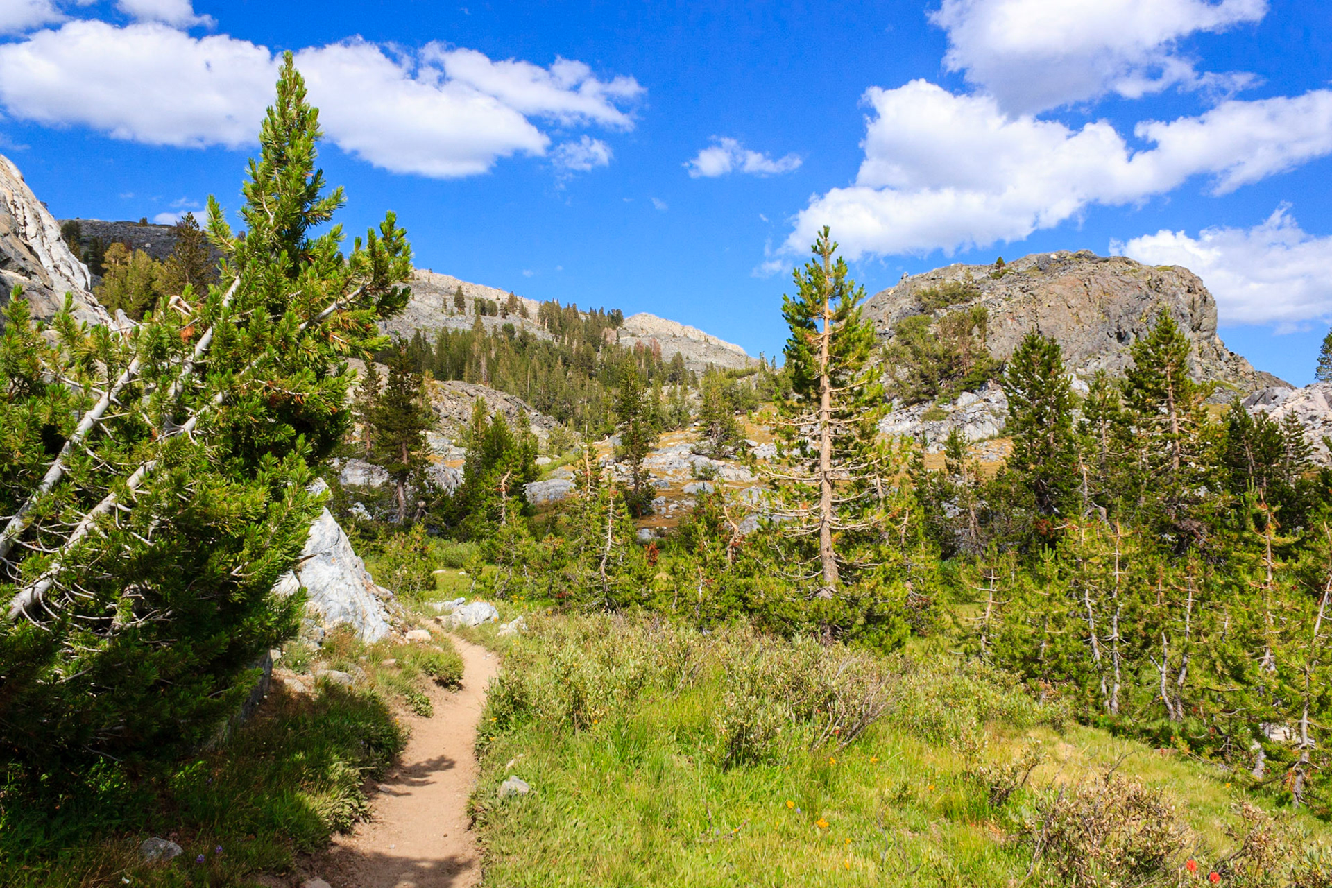 Approaching Thousand Island Lake on the Pacific Crest Trail