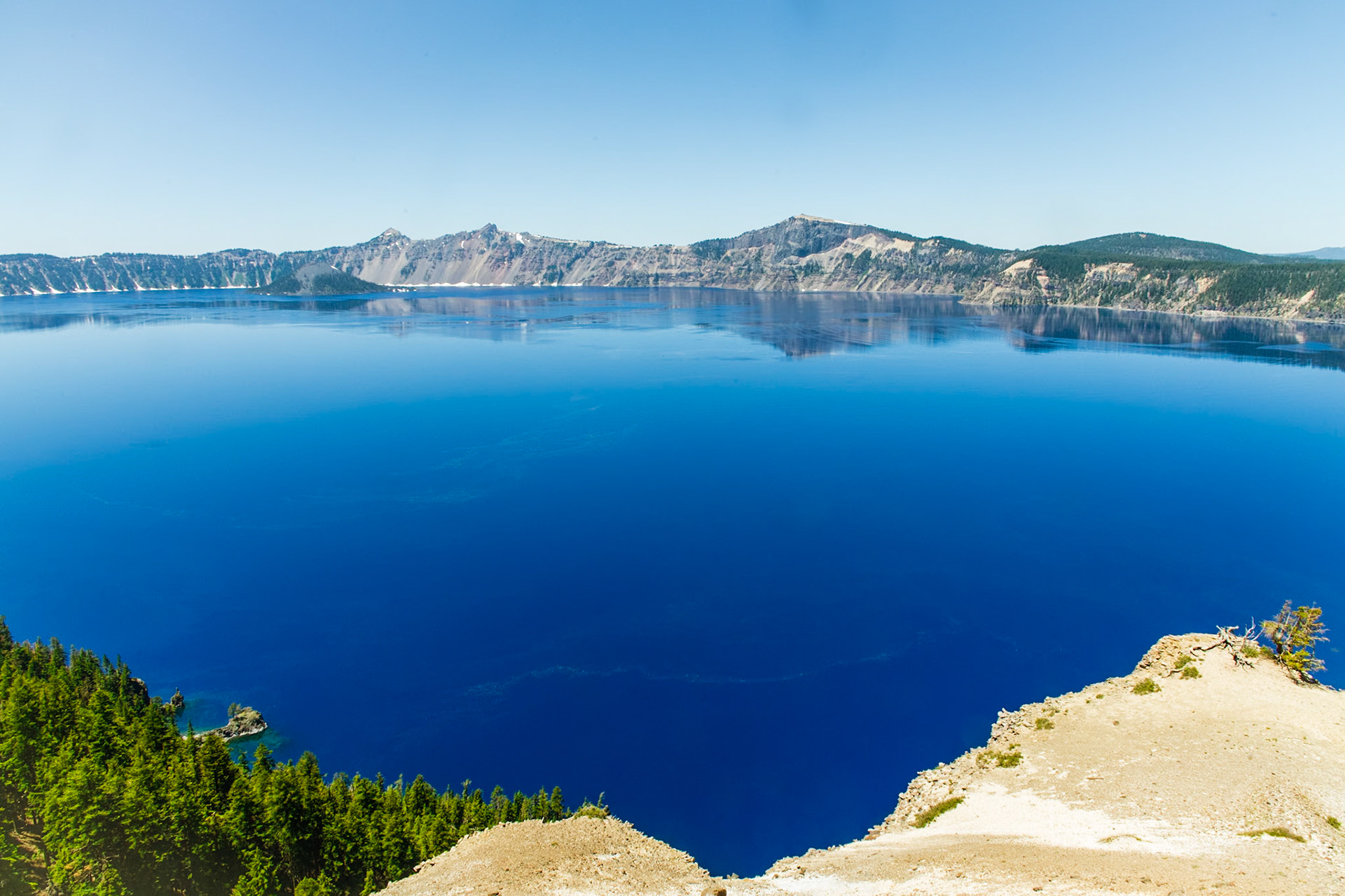 View of Crater Lake from Near Grotto Cove