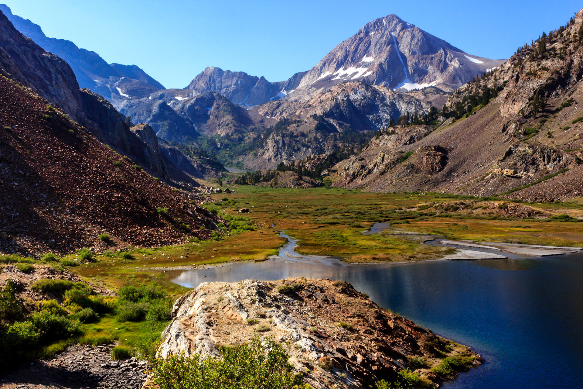 Lake Mildred and Red Slate Mountain
