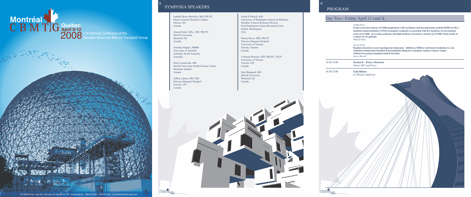 Program guide for medical science conference