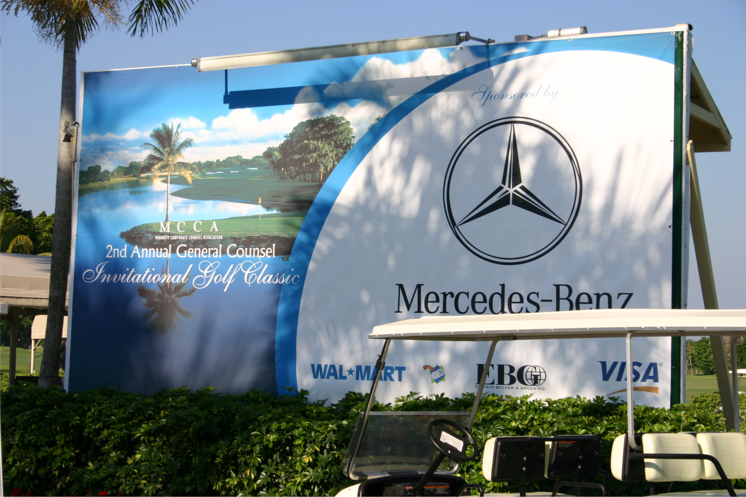 Golf event - large multi-part banner