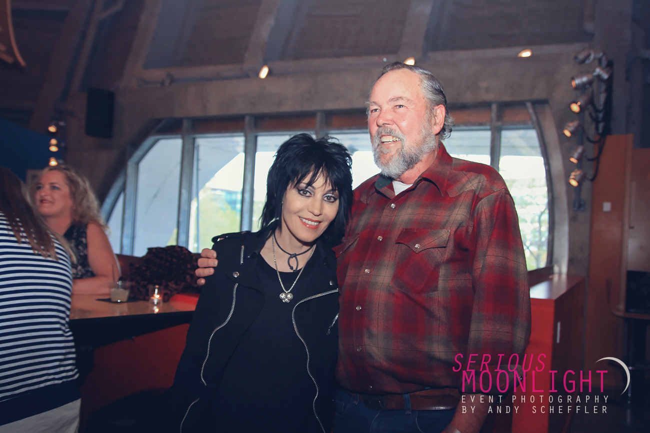 Joan Jett and orca researcher Ken Balcomb at Kiss The Sky Benefit