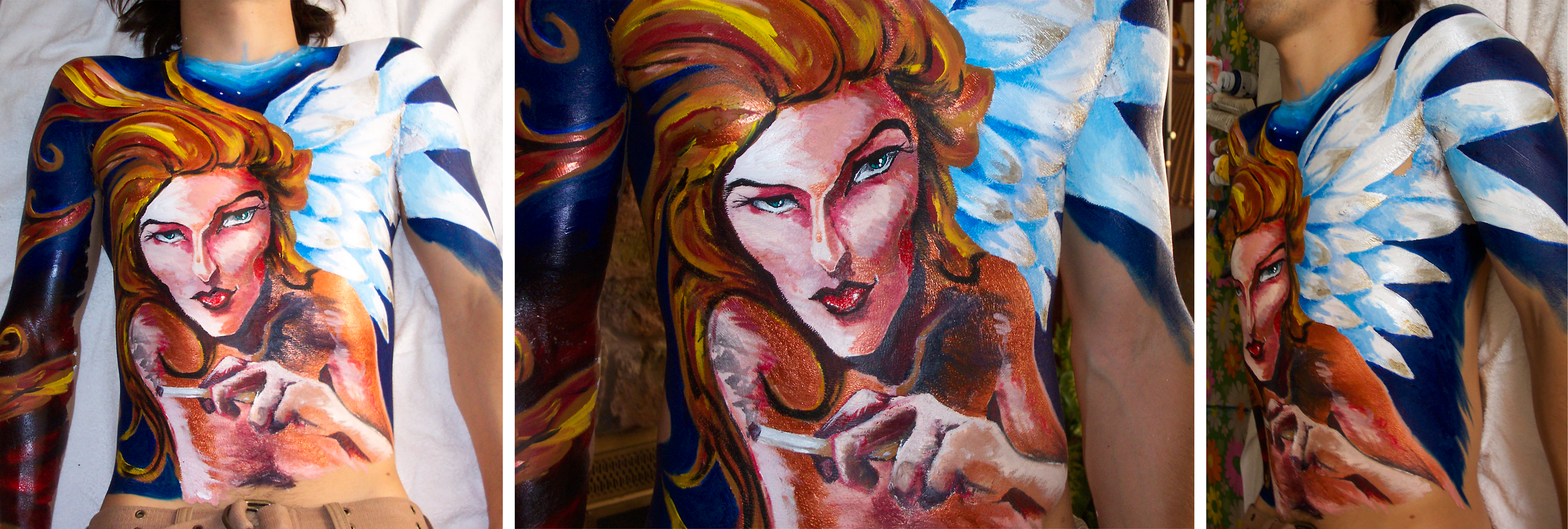 Acrylic bodypainting