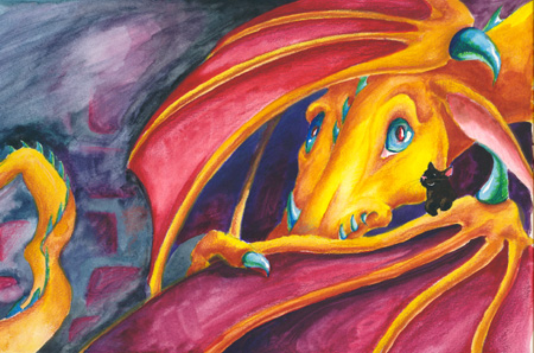 Watercolour paint on board