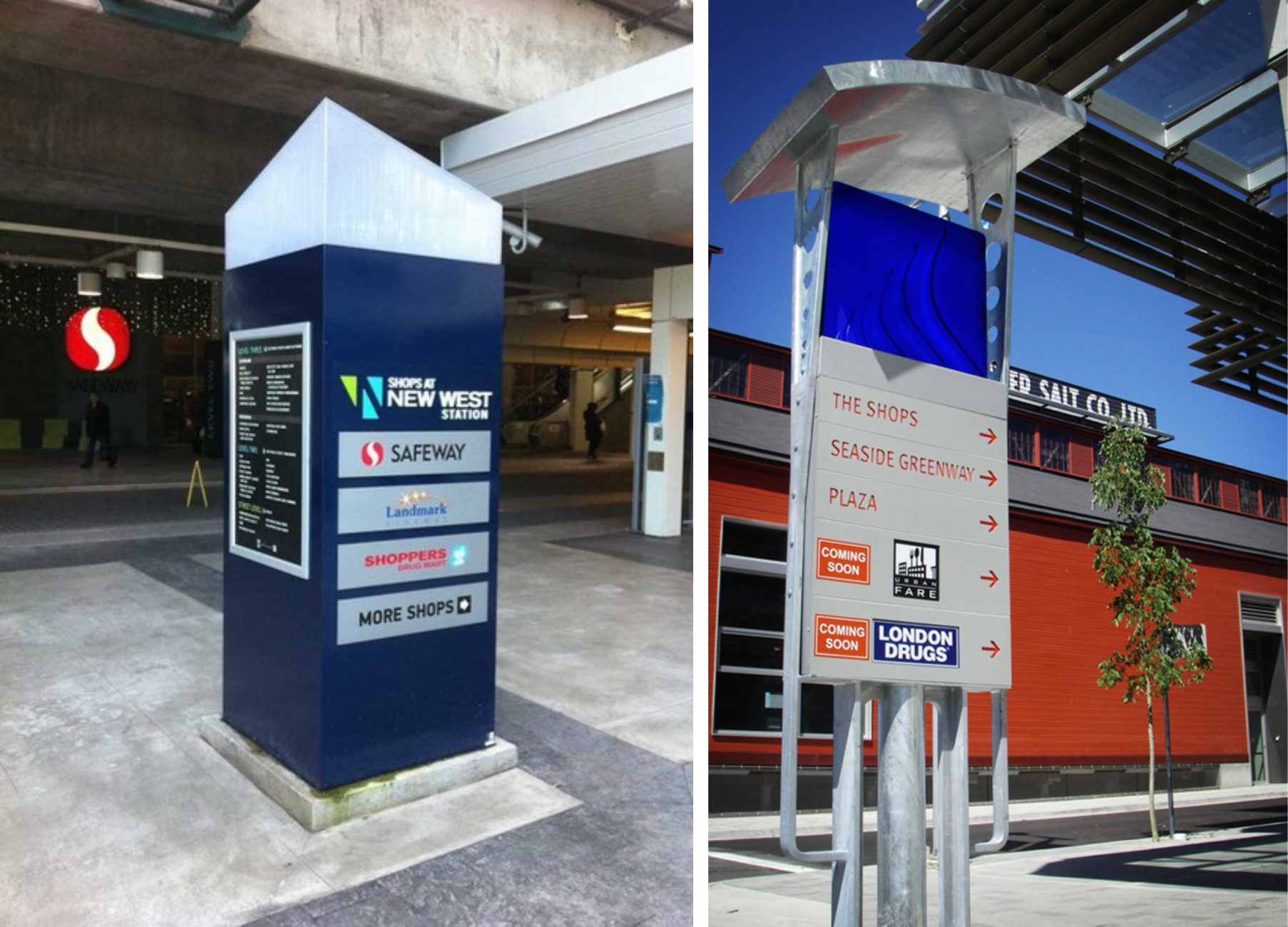 Signage in place at New Westminster Station and Olympic Village