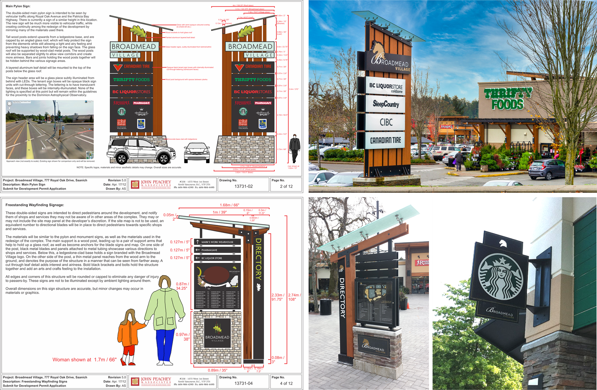 Signage production plans for Broadmead Centre