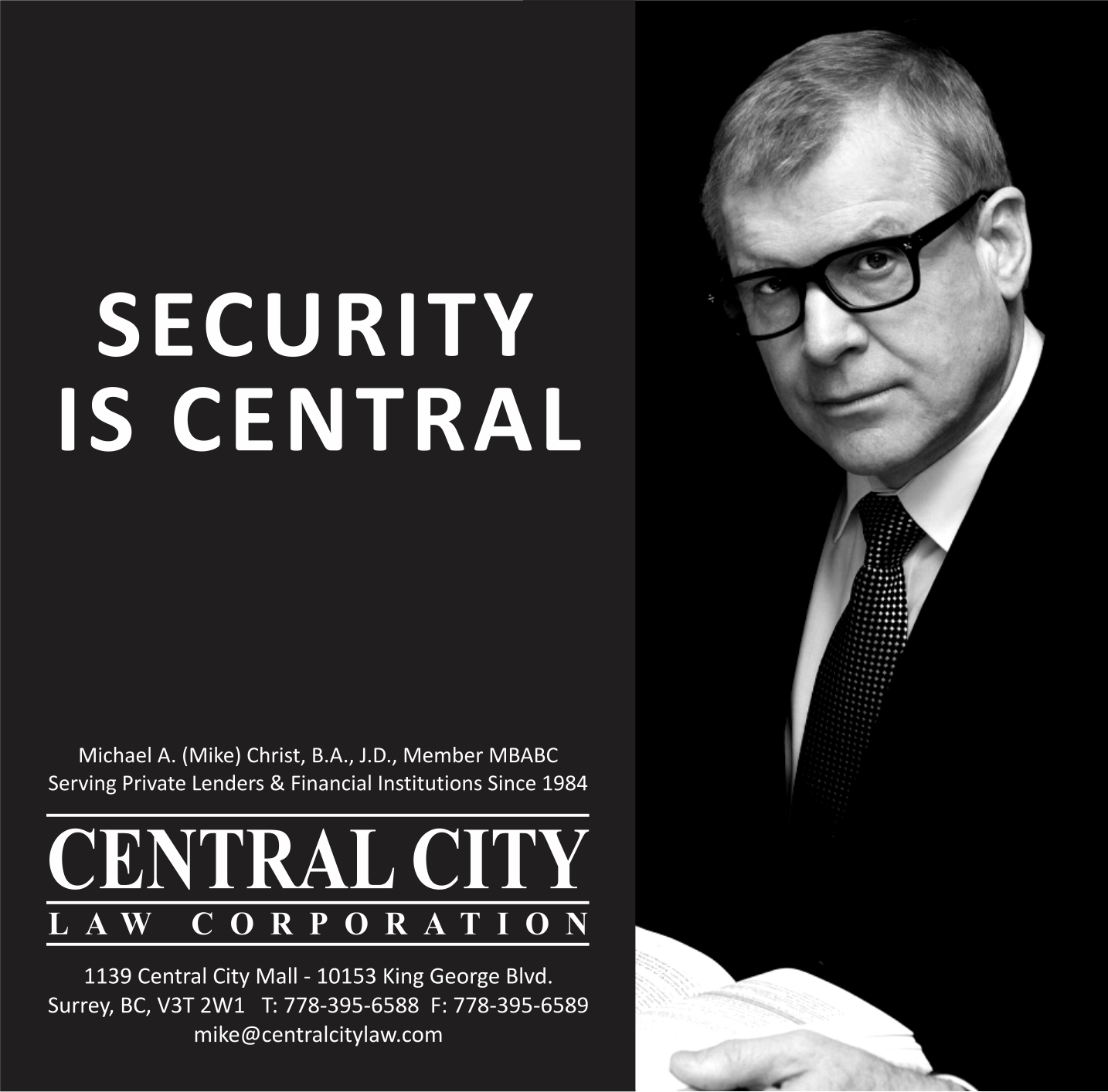 Ad for Central City Law