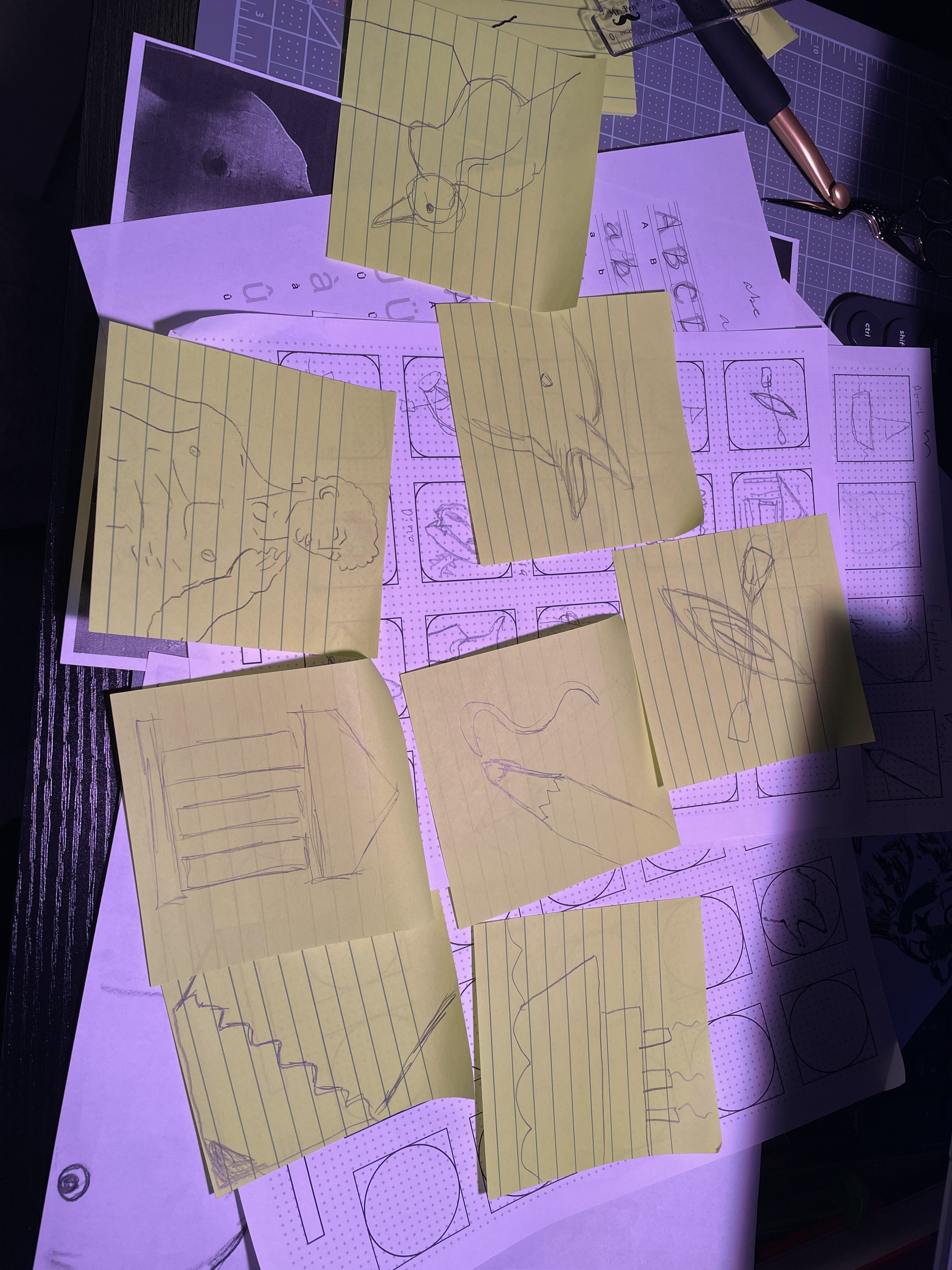 larger, draft sized thumbnails