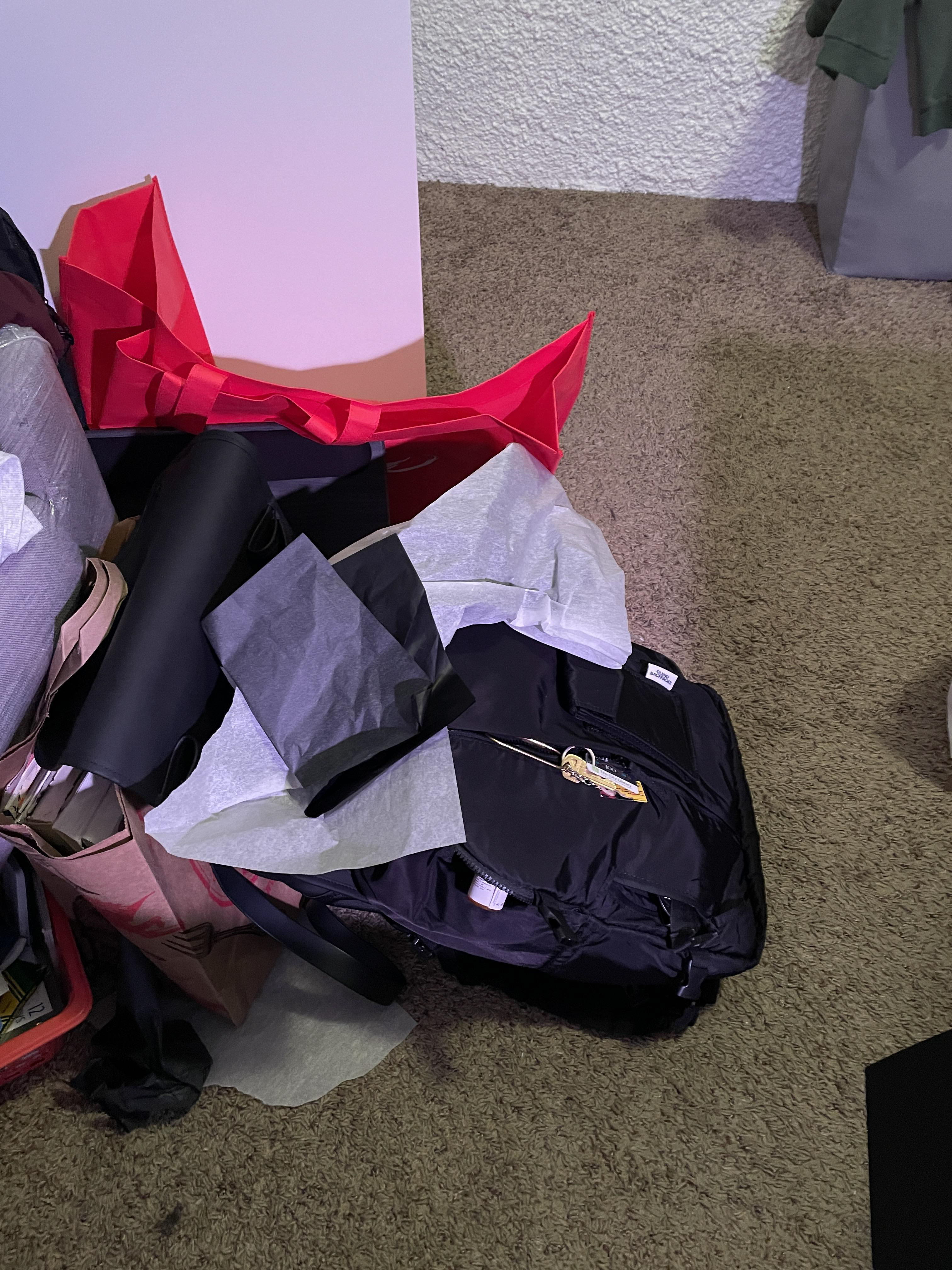 Some of the carnage from all of the drawing and cutting and throwing around that I did.