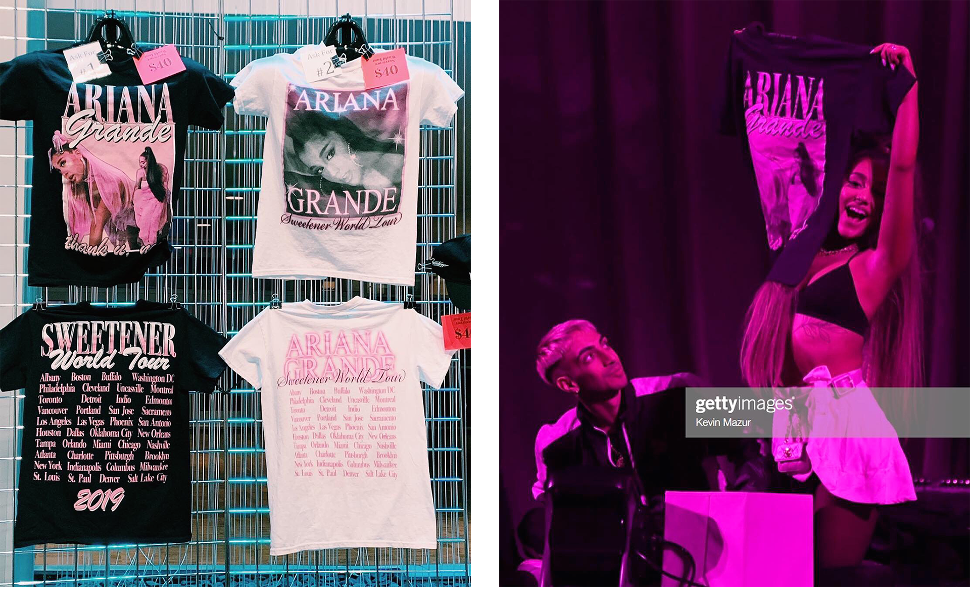 Sac transparent shop ariana grande