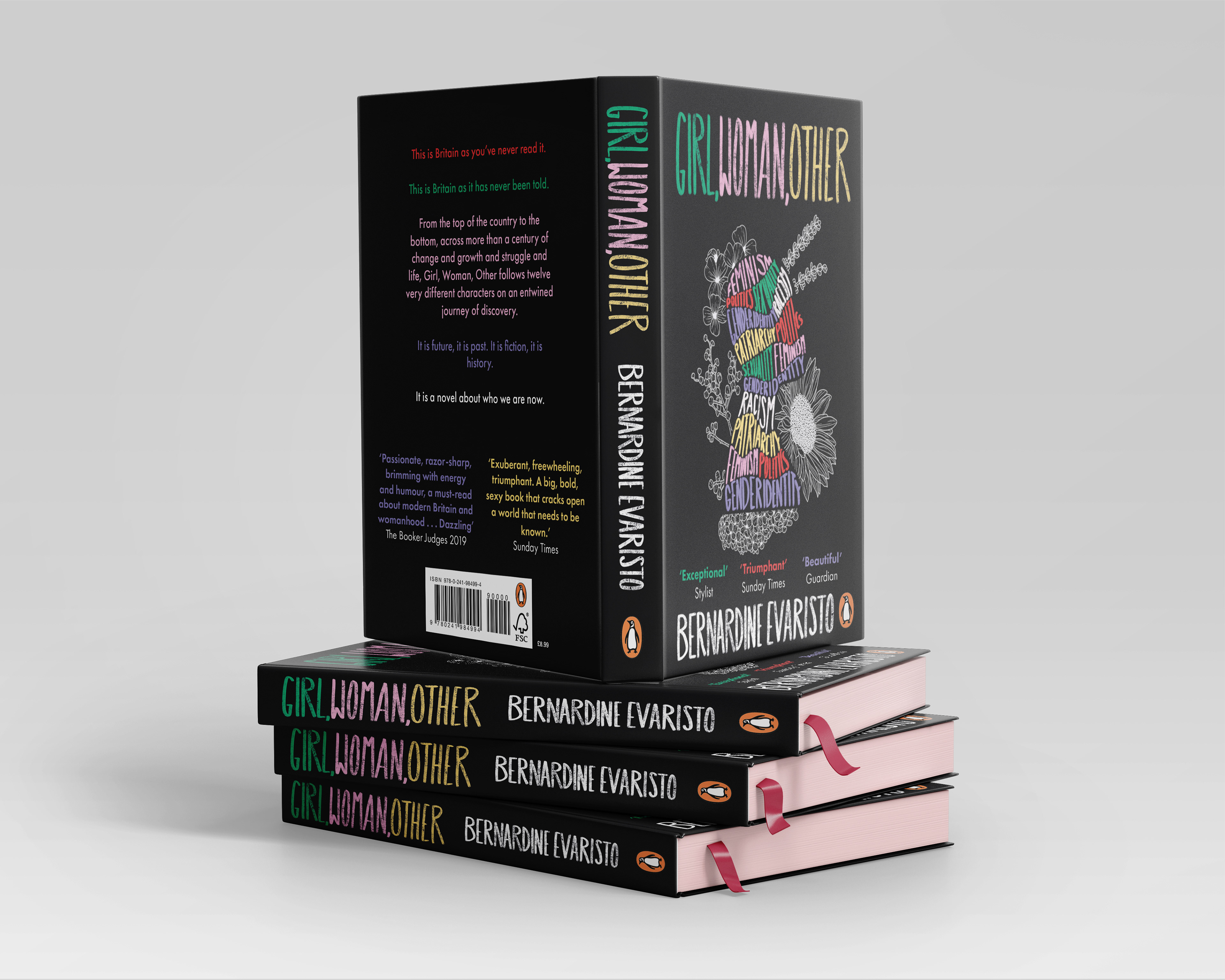 Book Spread and Stack