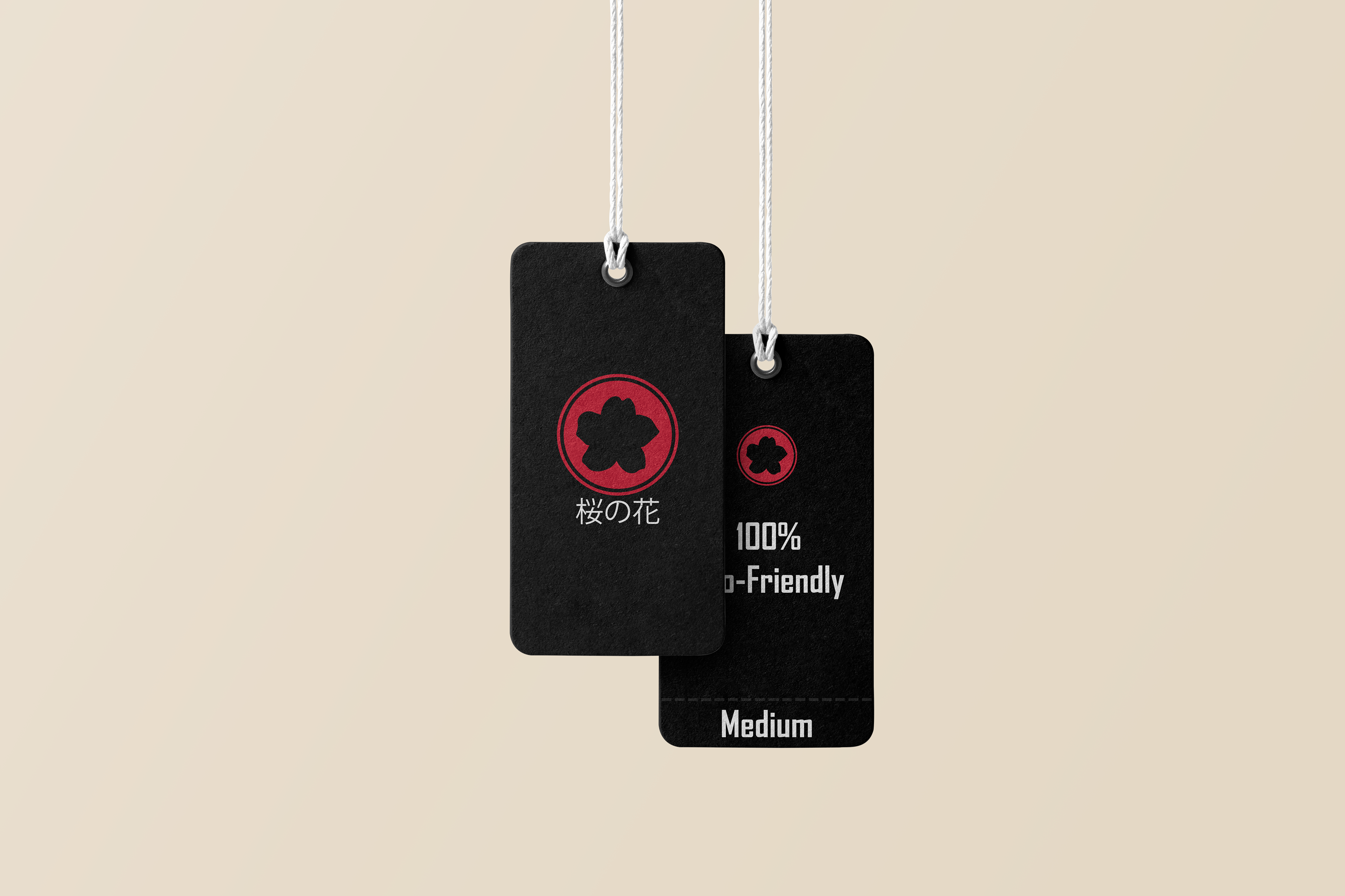 Cherry Blossom Clothing Tags