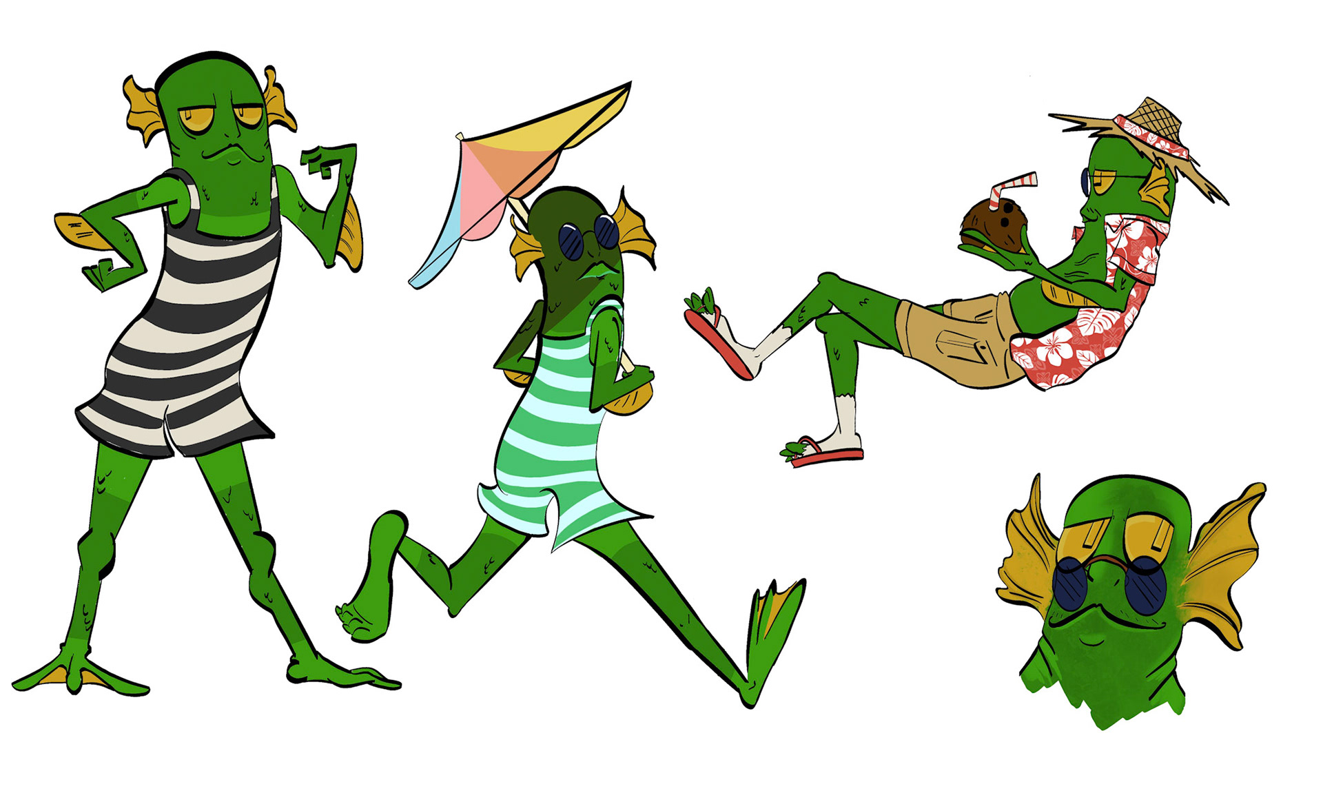 Sauve Swamp Monster Character Exploration, 2020