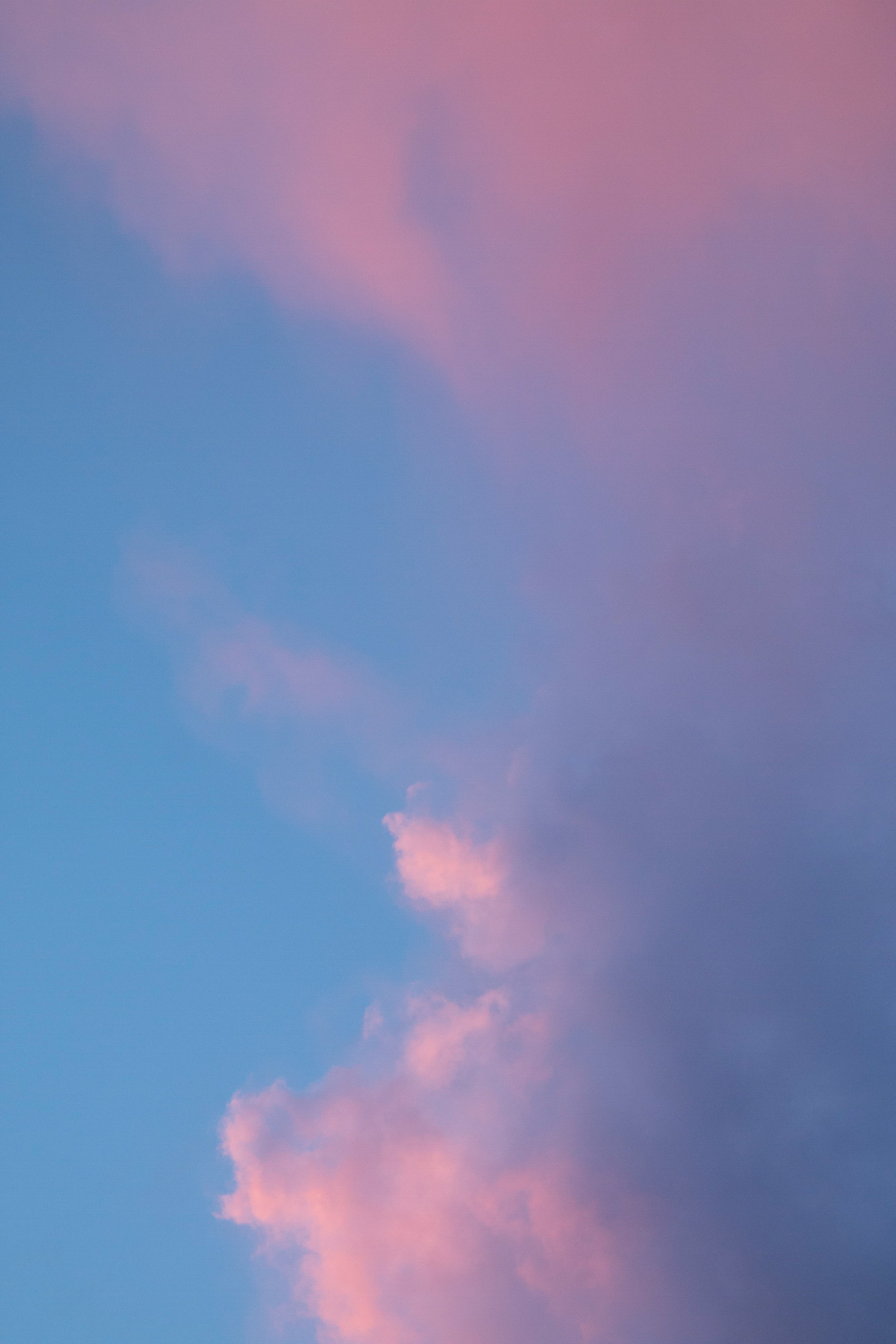 Azul, luz e rosa