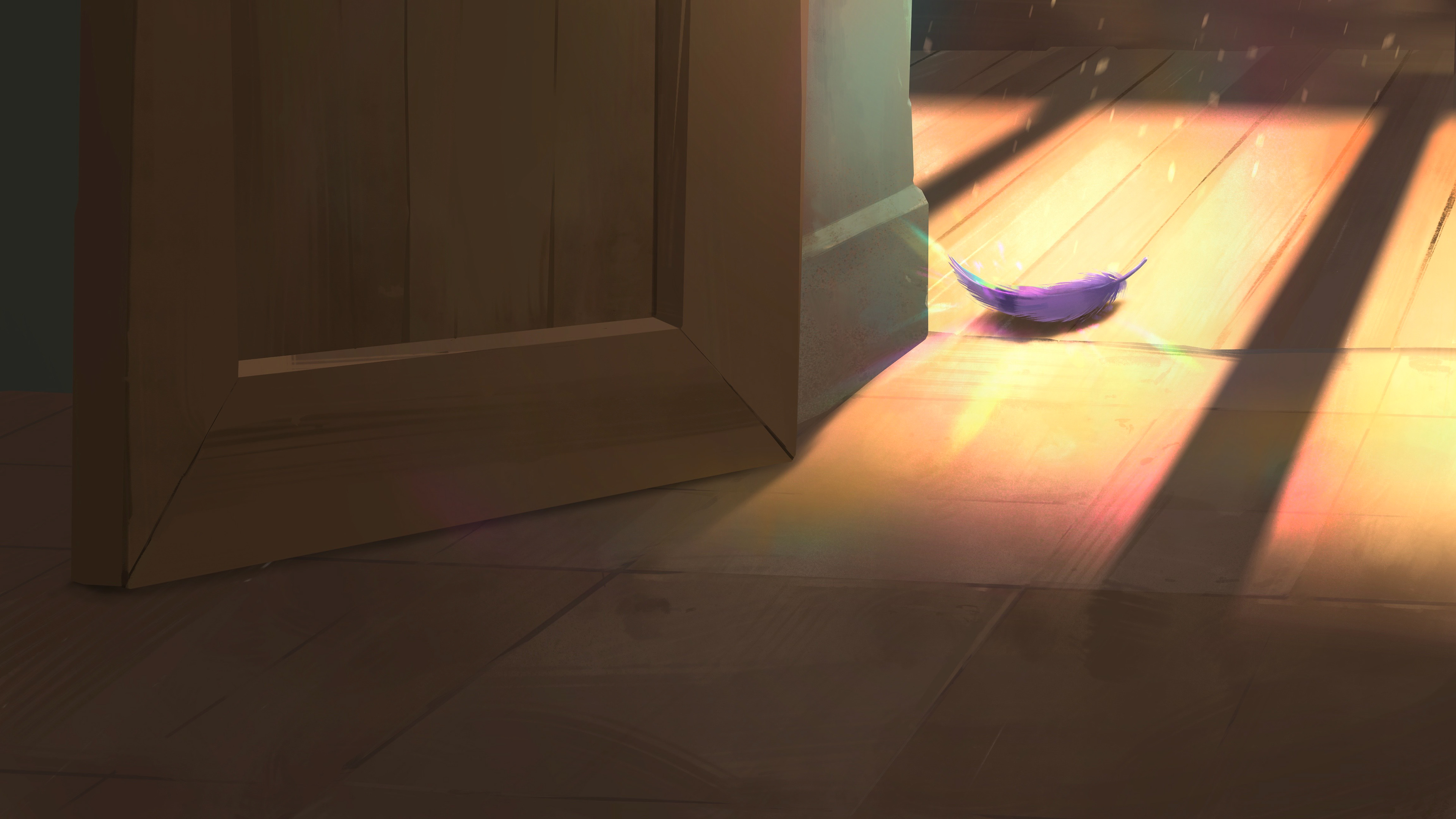 Background painting for the Grandmother's House (film location)