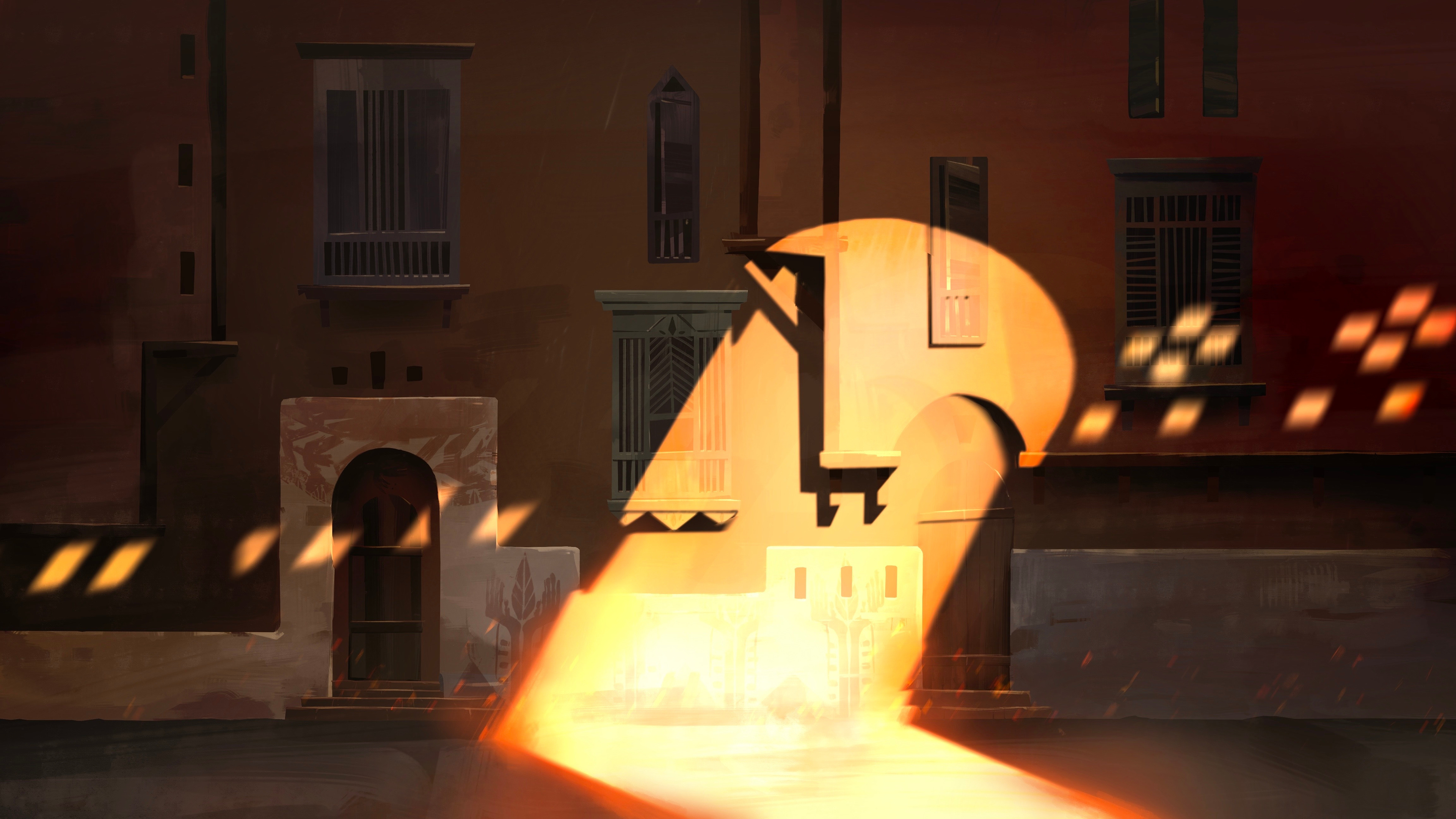 Background painting for El Wajh (film location)