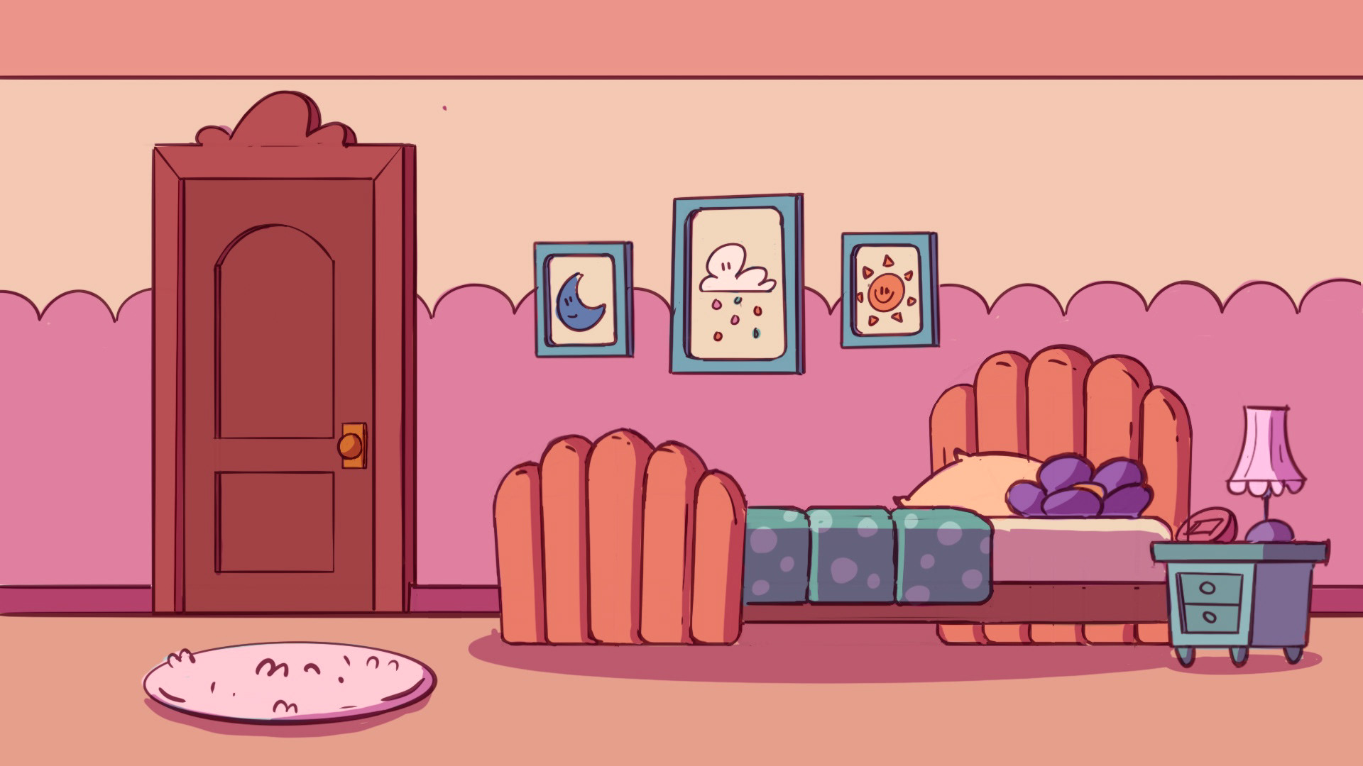 Concept frame – Sister's room (Day).