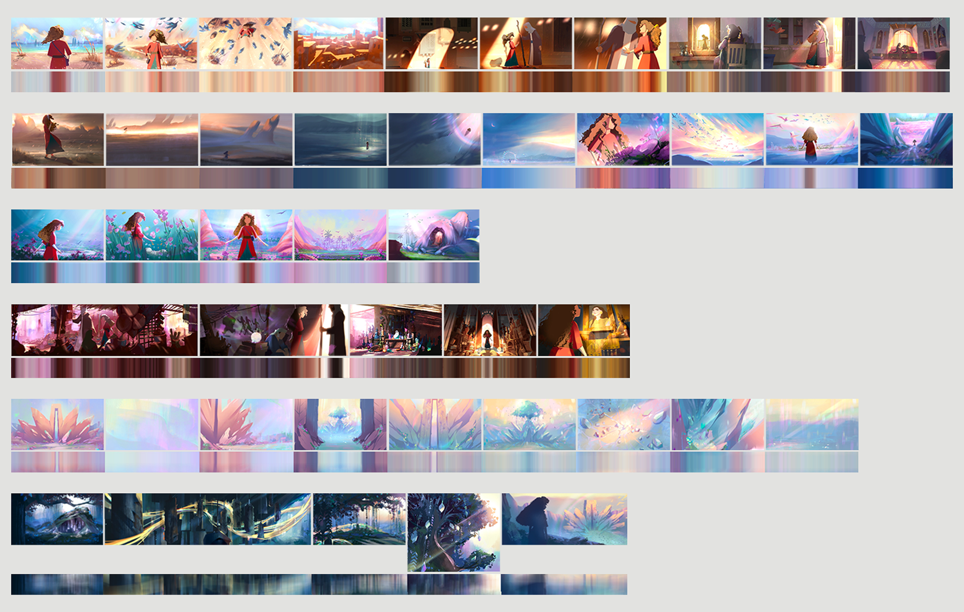 Color keys & color script 