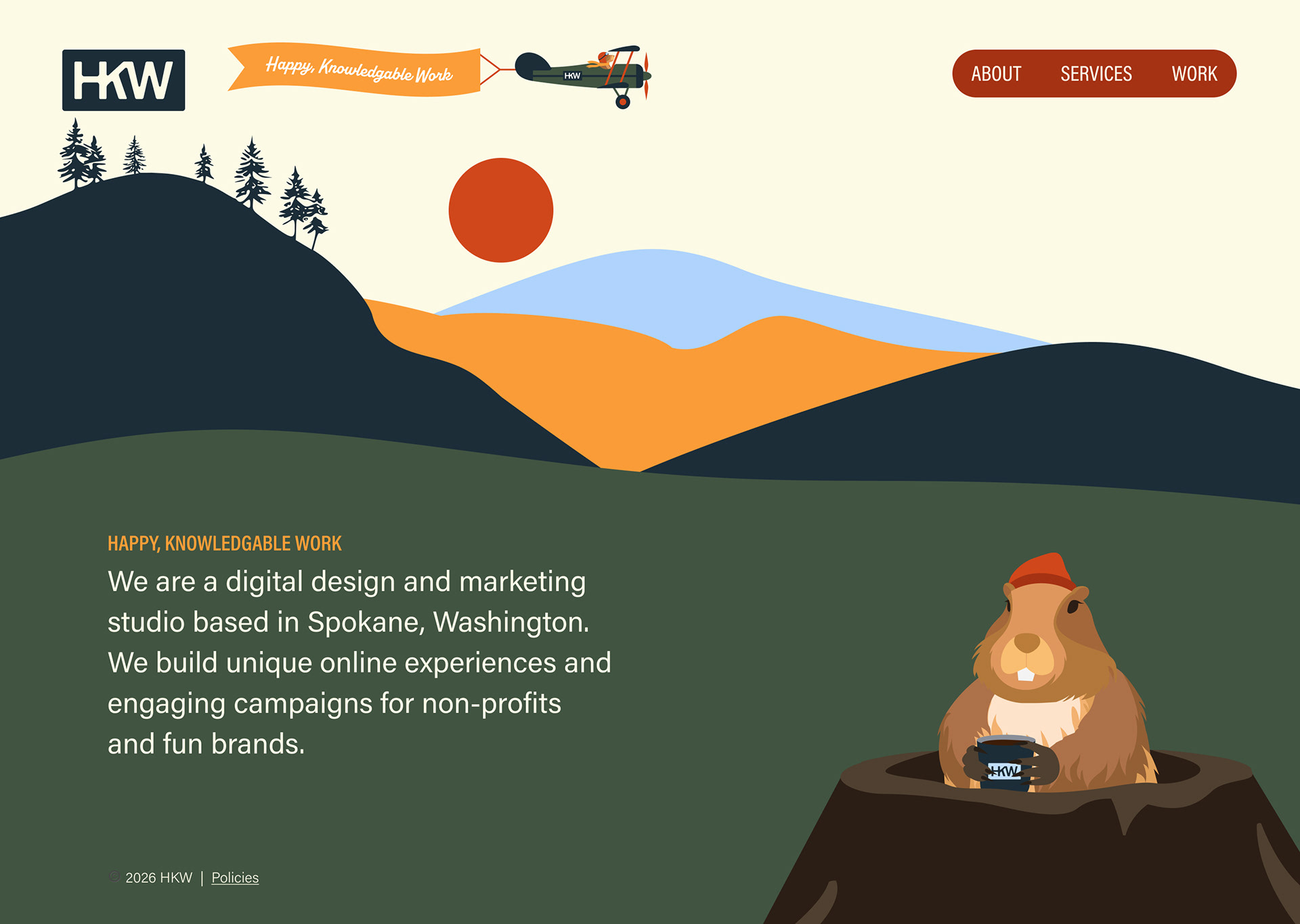 Home - Creative concept, UX/UI design